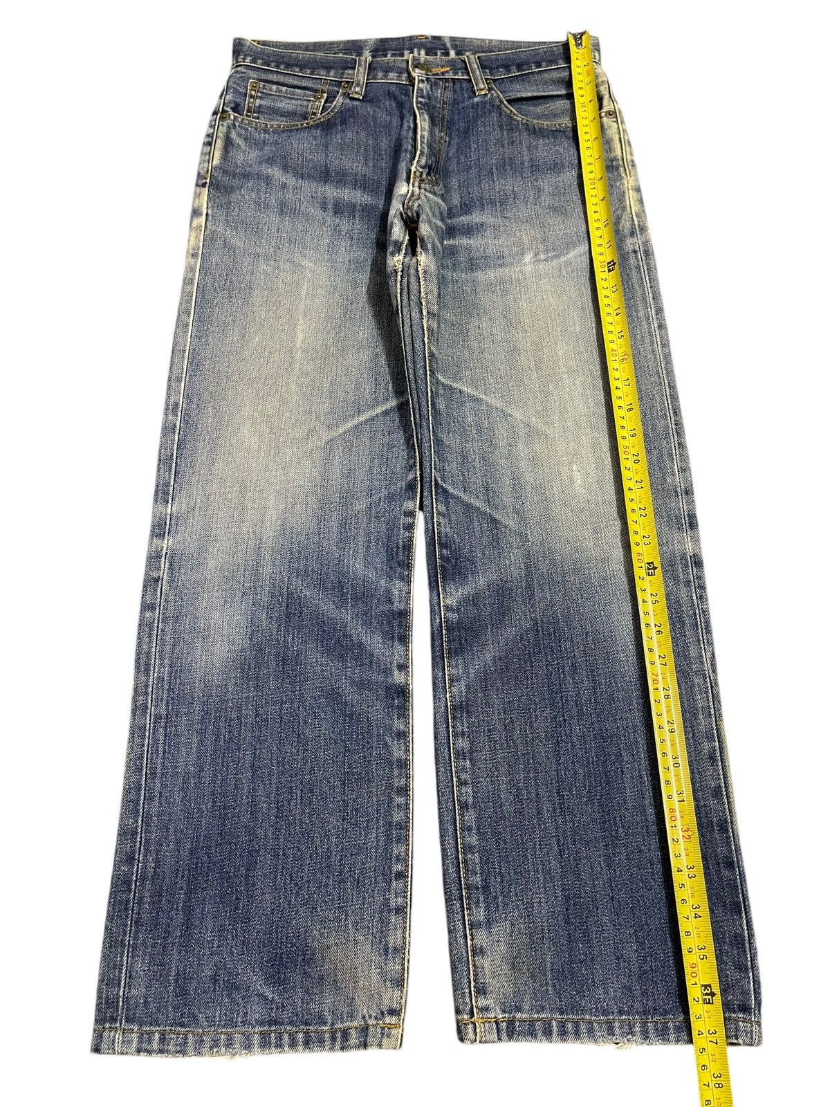 Uniqlo Vintage Japanese Uniqlo Blue Faded Wash Style Baggy Jeans Size US 30 / EU 46 - 12 Thumbnail