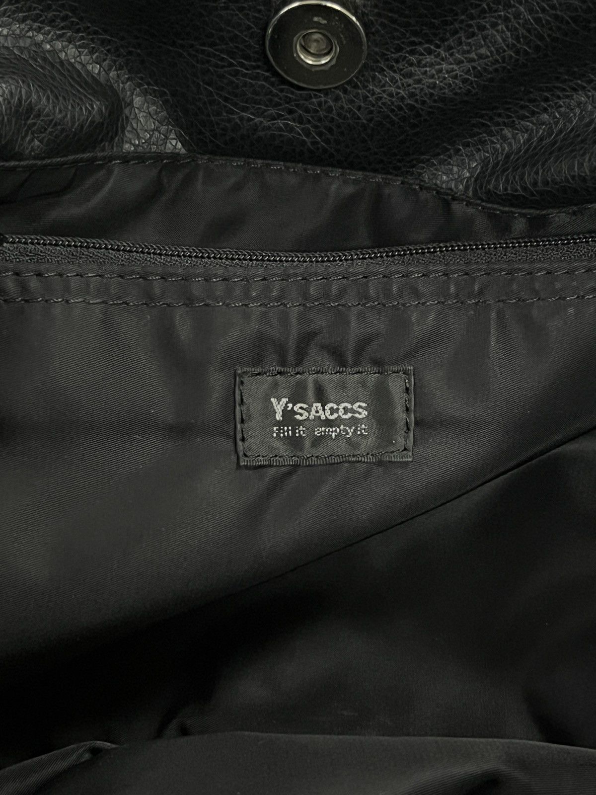Yohji Yamamoto 2000s Yohji Yamamoto Y’saccs Interaciato Leather Woven Bag Size ONE SIZE - 9 Thumbnail