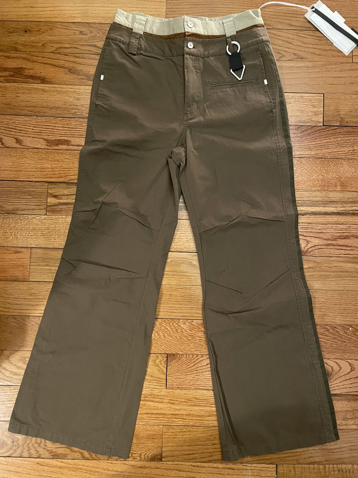 Image of C2H4 Brown Double Waist Trousers, Men's (Size 30)