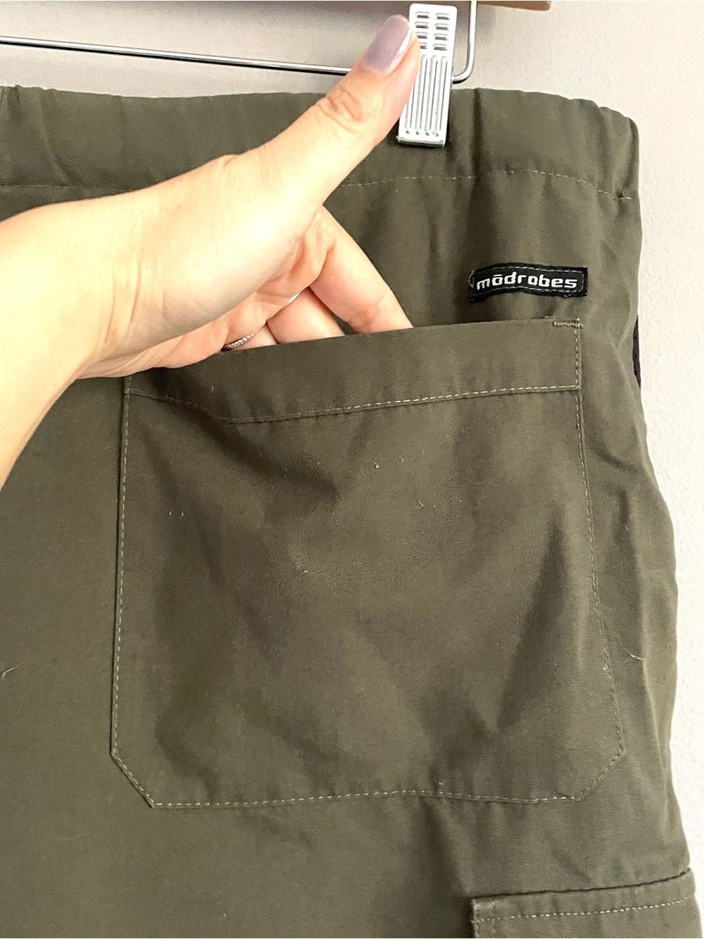 Vintage Vintage Modrobes Khaki Cargo Shorts - Medium 🇨🇦 Size US 35 - 10 Thumbnail