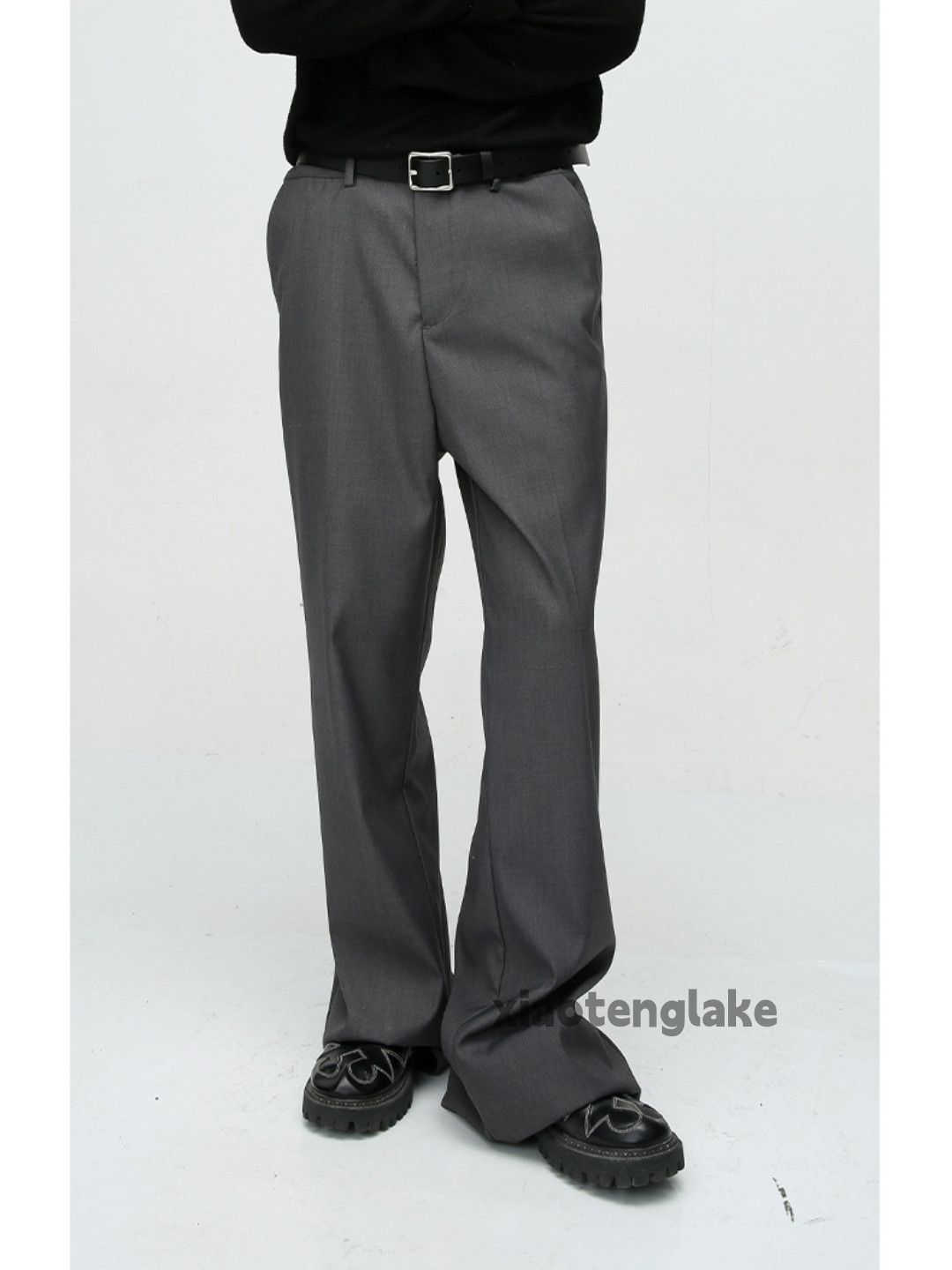 Designer × Japanese Brand × Vintage retro y2k loose baggy patchwork yuppie bootcut pants Size US 30 / EU 46 - 6 Thumbnail