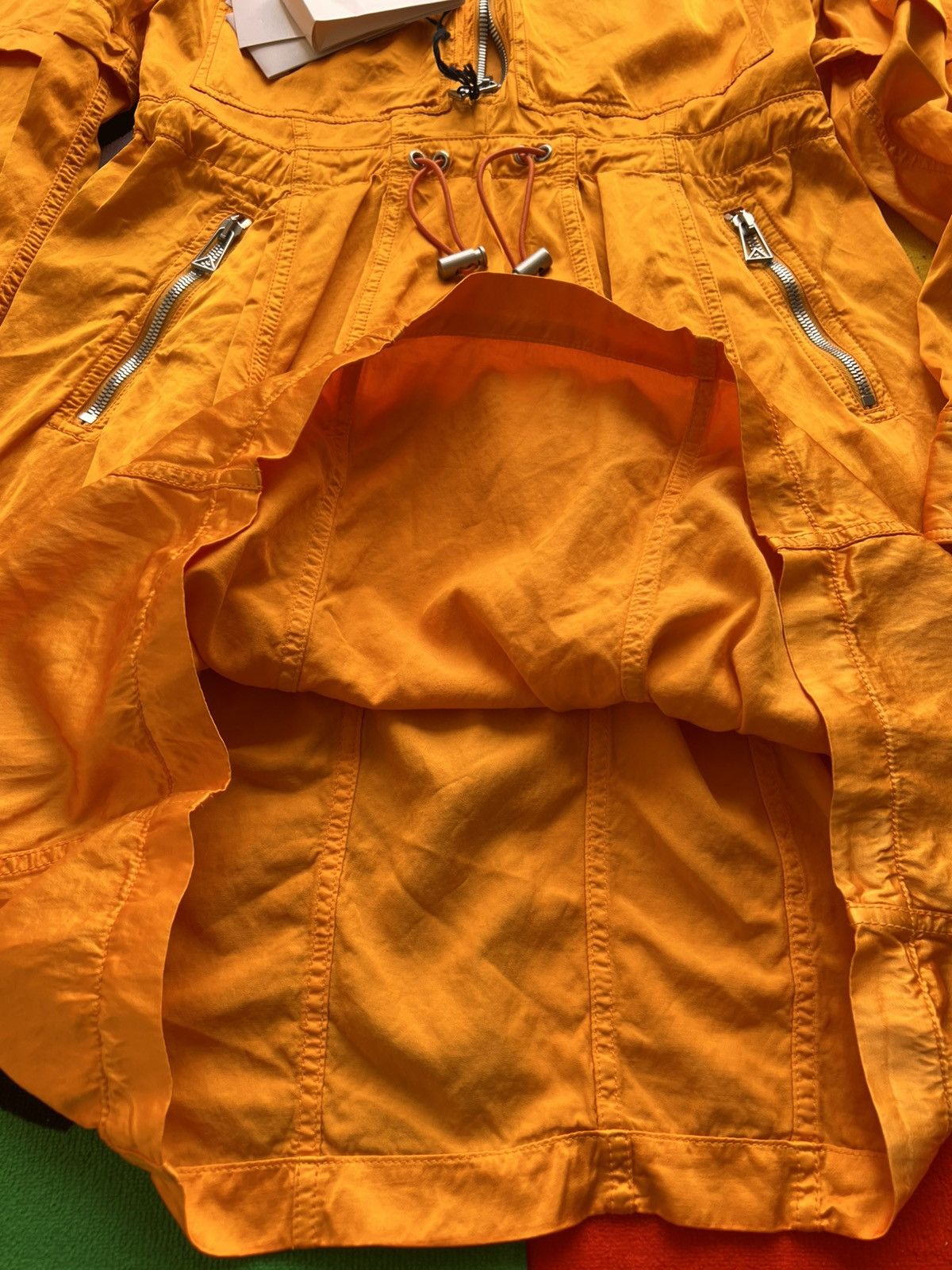Bottega Veneta XS -S Bottega Veneta Fluid Satin Parka Dress Orange 36 shirt Size XS / US 0-2 / IT 36-38 - 10 Thumbnail