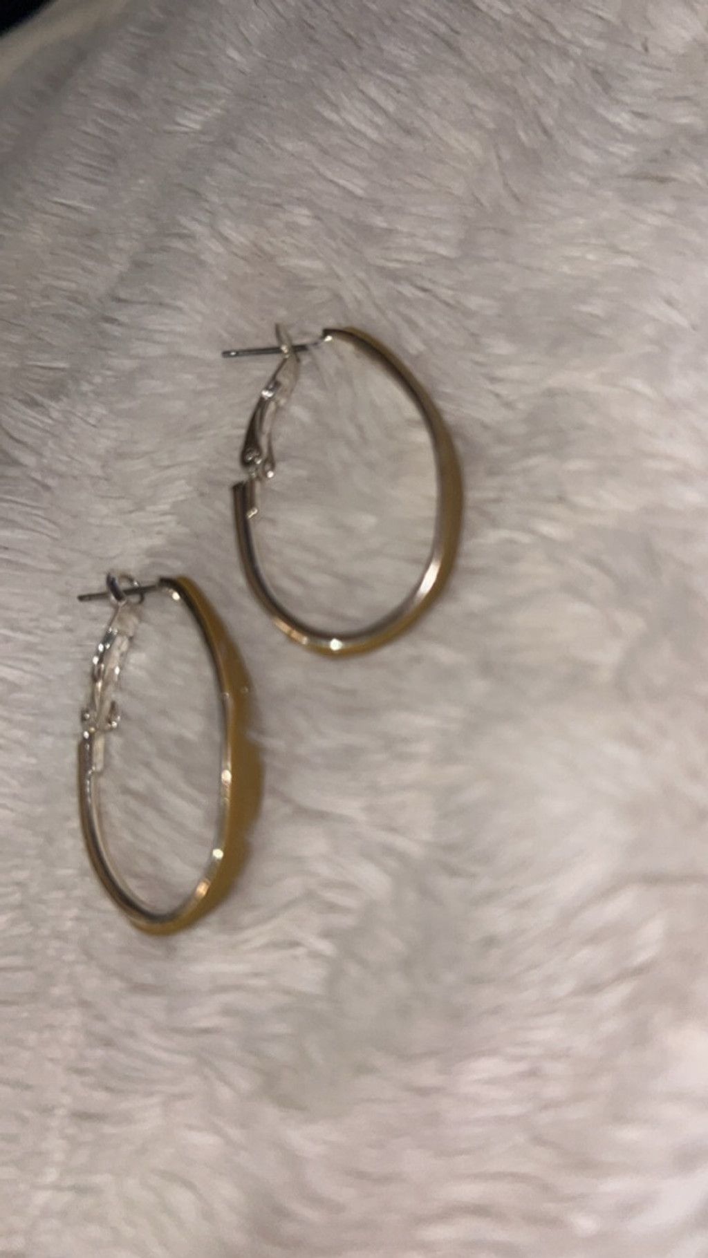 The Unbranded Brand Women's Unbranded Gold & Silver Tone Hoop Earrings One Size Size ONE SIZE - 2 Thumbnail