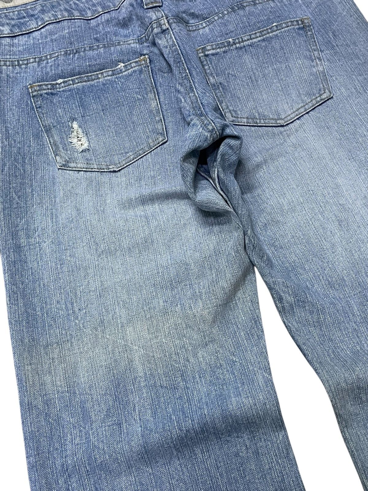 GOSTAR DE FUGA × Hysteric Glamour Daily Topics Japan Double Waist Camo Distressed Jeans Size US 30 / EU 46 - 18 Thumbnail