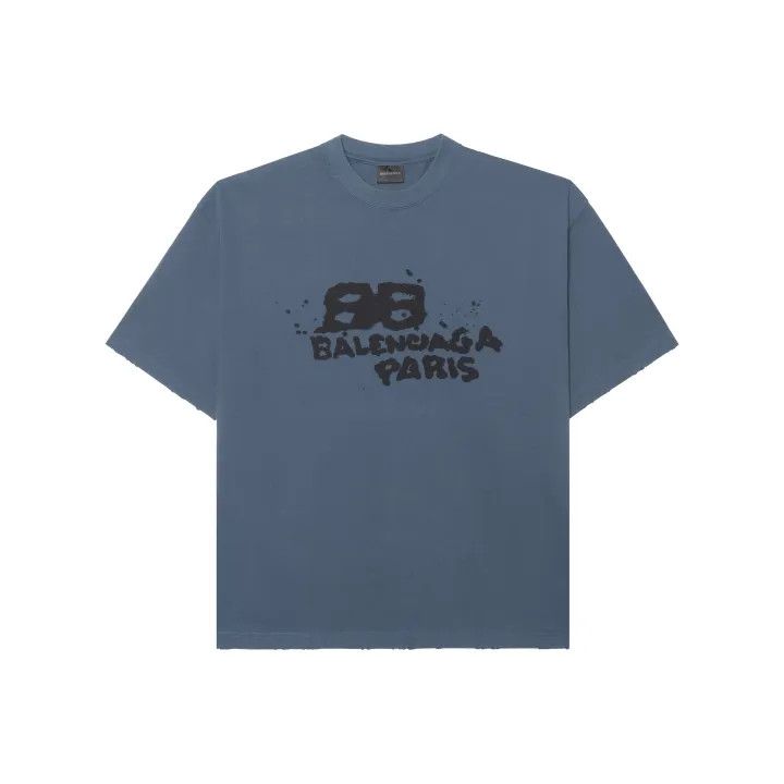 Balenciaga Balenciaga Hand Drawn BB Icon Short Sleeve T-Shirt 0079 Size US XS / EU 42 / 0 - 1 Thumbnail