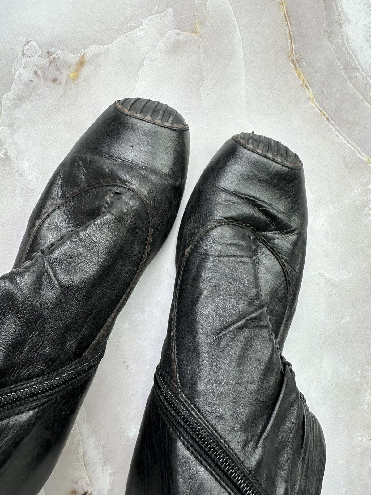 Japanese Brand Vintage Leather Boots (E1) Size US 7 / IT 37 - 5 Thumbnail