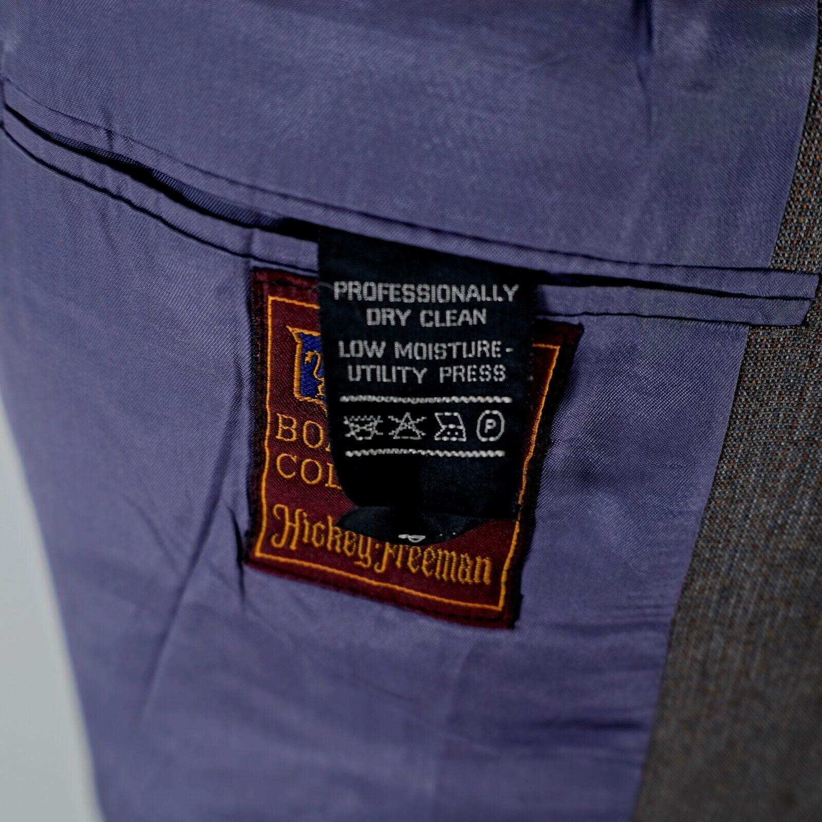 Hickey Freeman Hickey Freeman The Boardroom Wool Blend Beige Birdseye 2 But Size 40R - 11 Thumbnail