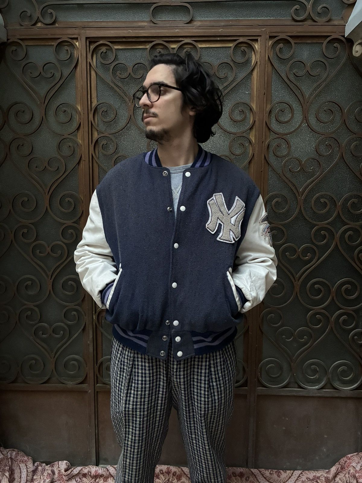 Delong DELONG MADE IN USA VARSITY JACKET NEW YORK YANKEES Size US M / EU 48-50 / 2 - 3 Thumbnail