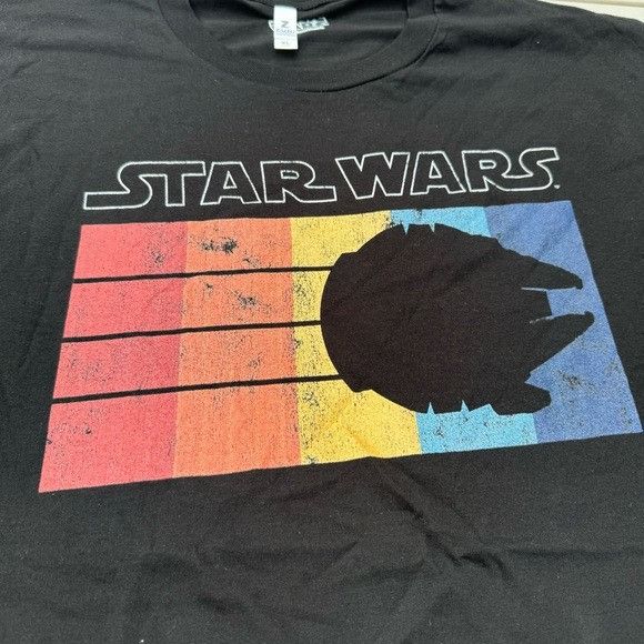 Star Wars New Star Wars Rainbow Millennium Falcon Silhouette Tee Sz XL Size US XL / EU 56 / 4 - 3 Thumbnail
