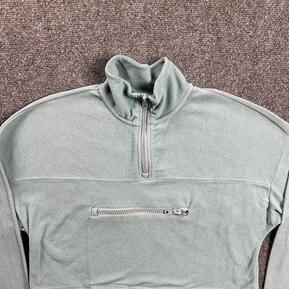 Garage Garage 1/4 Zip Pullover Womens XS Fleece Crop Sweatshirt Size XS / US 0-2 / IT 36-38 - 2 Thumbnail
