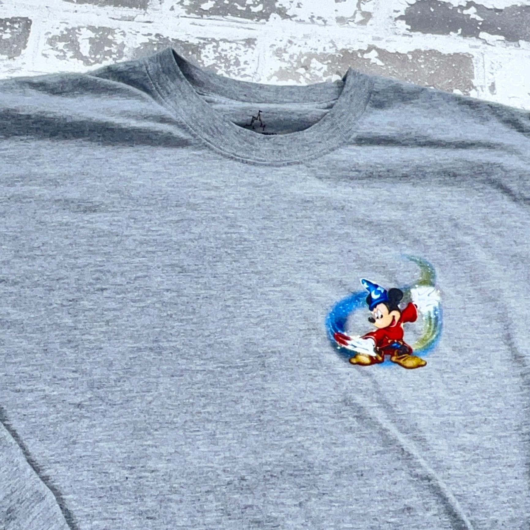Disney Disney Shirt Men Large Gray Tee Mickey Fantasia Long Sleeve Retro Cartoon Promo Hip Hop Classic Disney Shirt Tee Long Sleeve Gray Large Men Mens Size US L / EU 52-54 / 3 - 6 Thumbnail
