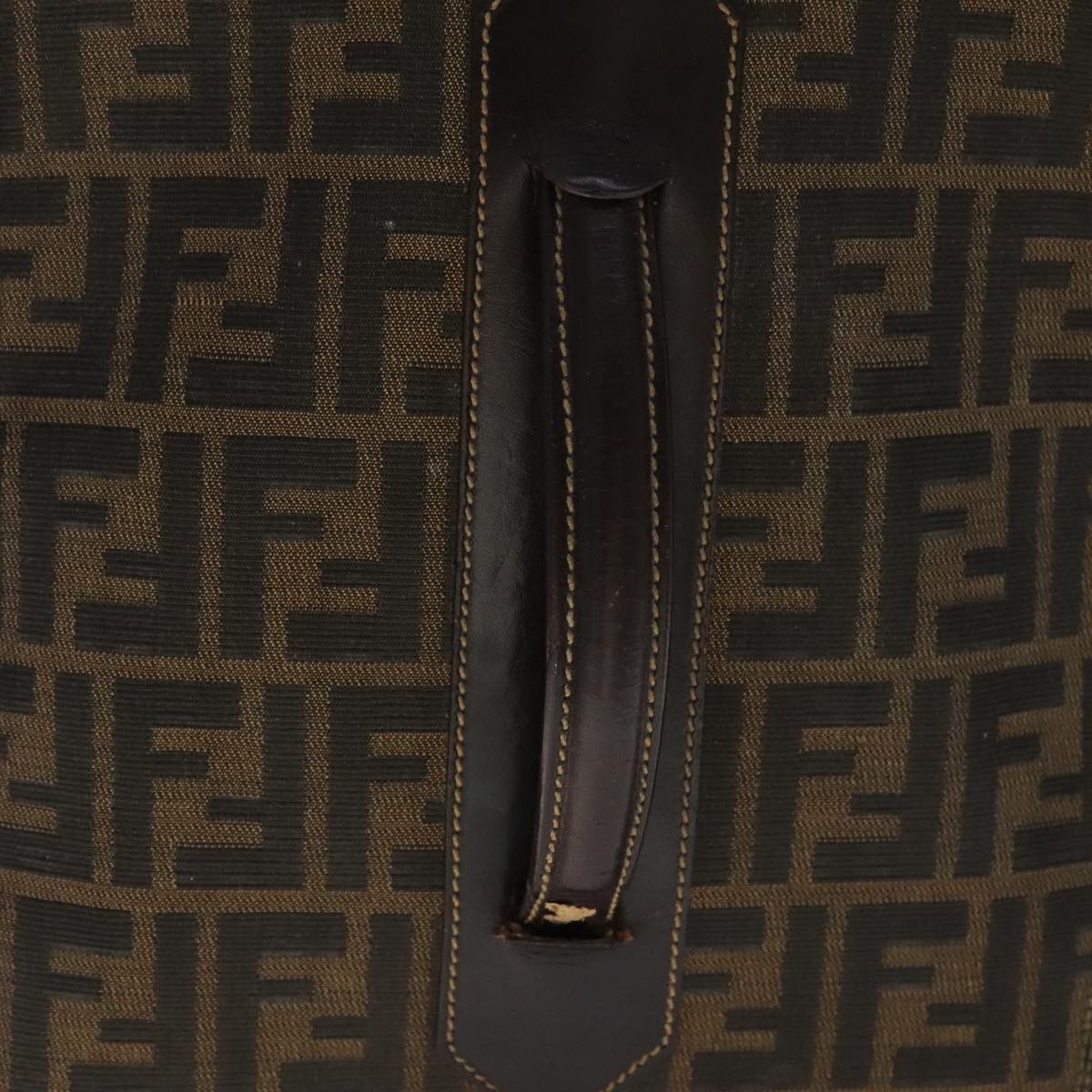 Fendi FENDI Zucca Canvas Carry Case Boston Bag Black Brown Size ONE SIZE - 6 Thumbnail