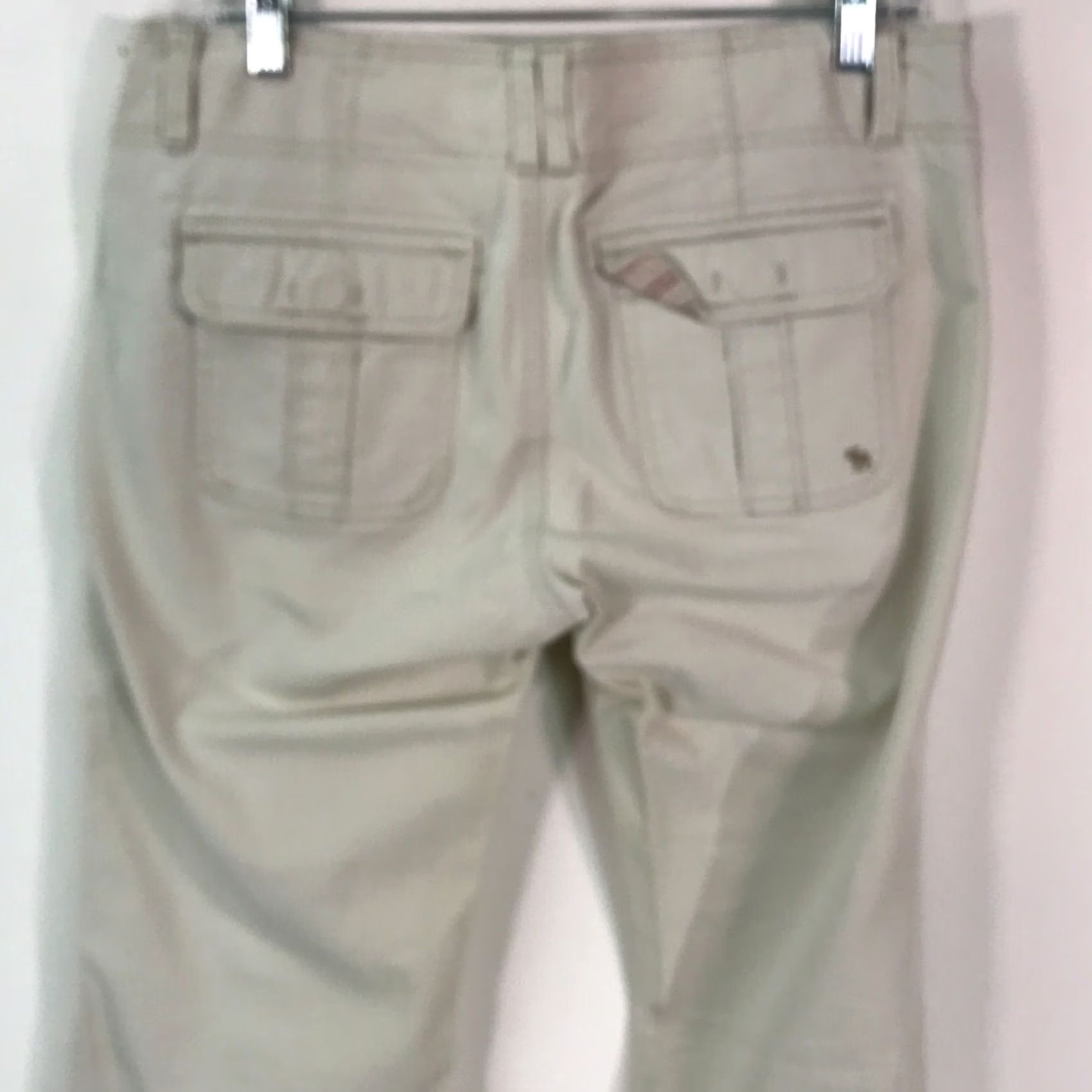 Abercrombie & Fitch Abercrombie And Fitch Womens Beige Denim Jeans Size 6R Low Rise Casual Straight Size 28" / US 6 / IT 42 - 4 Thumbnail