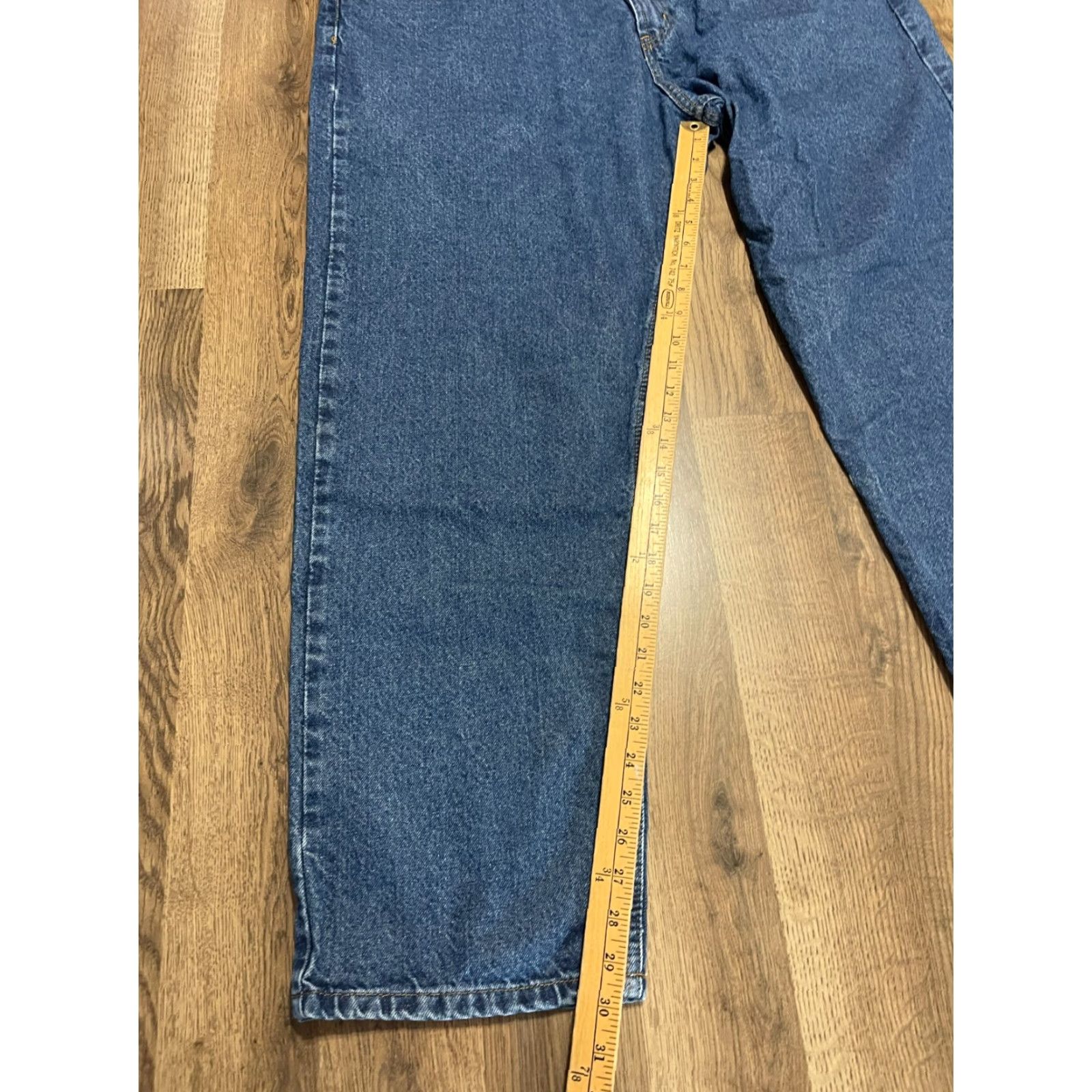 Vintage Full Blue Jeans, Men's Size 44x30, Denim, Straight Leg, Pockets, Blue, Jeans, Men, 44x30, Regular Fit, 30 Inseam Size US 44 / EU 60 - 7 Thumbnail