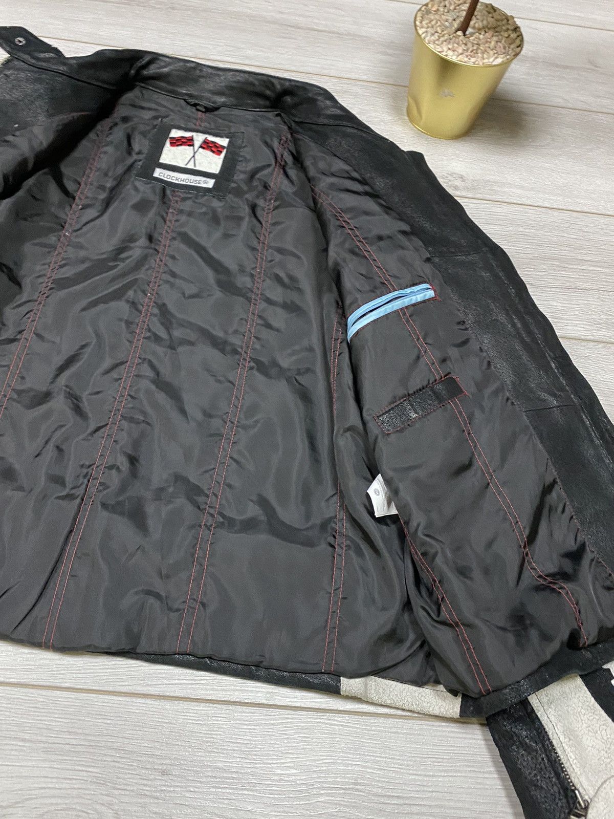 Vintage Bike Team vintage leather racing jacket Size US XL / EU 56 / 4 - 9 Thumbnail
