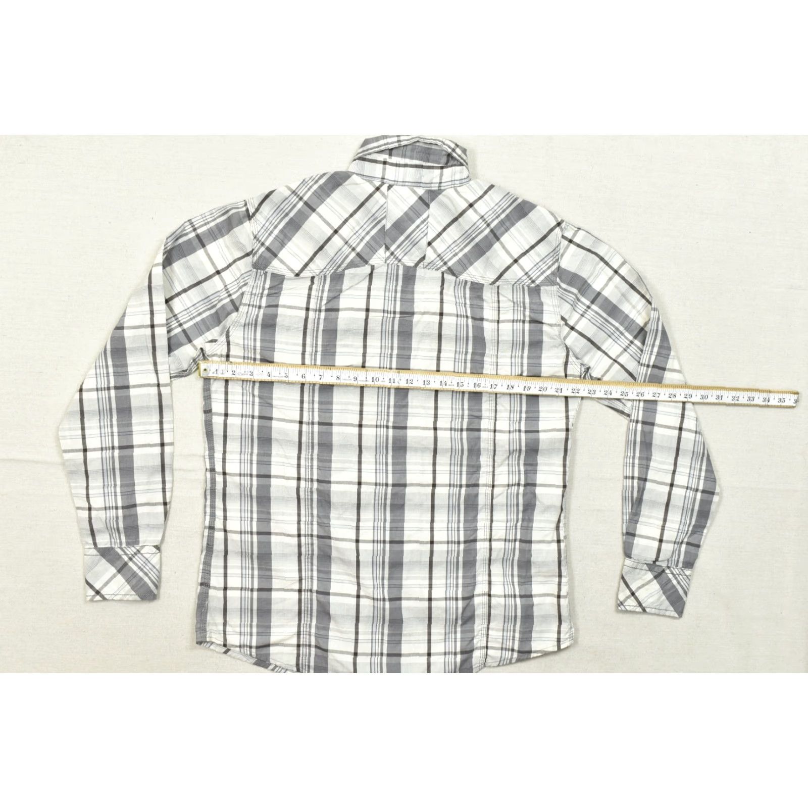 Vintage BKE Athletic Fit Men's L Long Sleeve Plaid Western Pearl Snap Button-Down Shirt Size US L / EU 52-54 / 3 - 2 Thumbnail