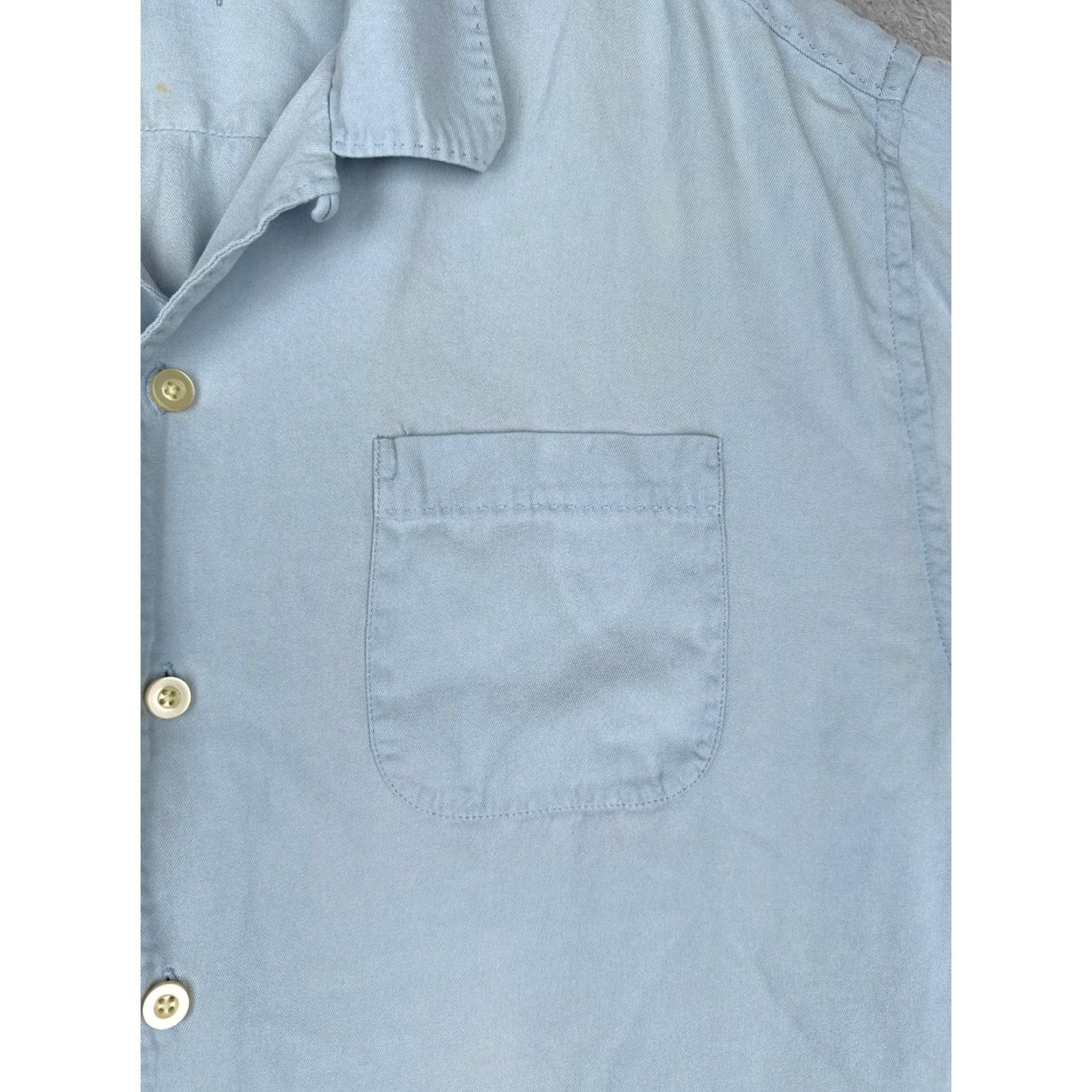 Tommy Bahama Tommy Bahama Shirt Men Extra Large Blue 100% Silk Button Up Camp Pocket Size US XL / EU 56 / 4 - 6 Thumbnail