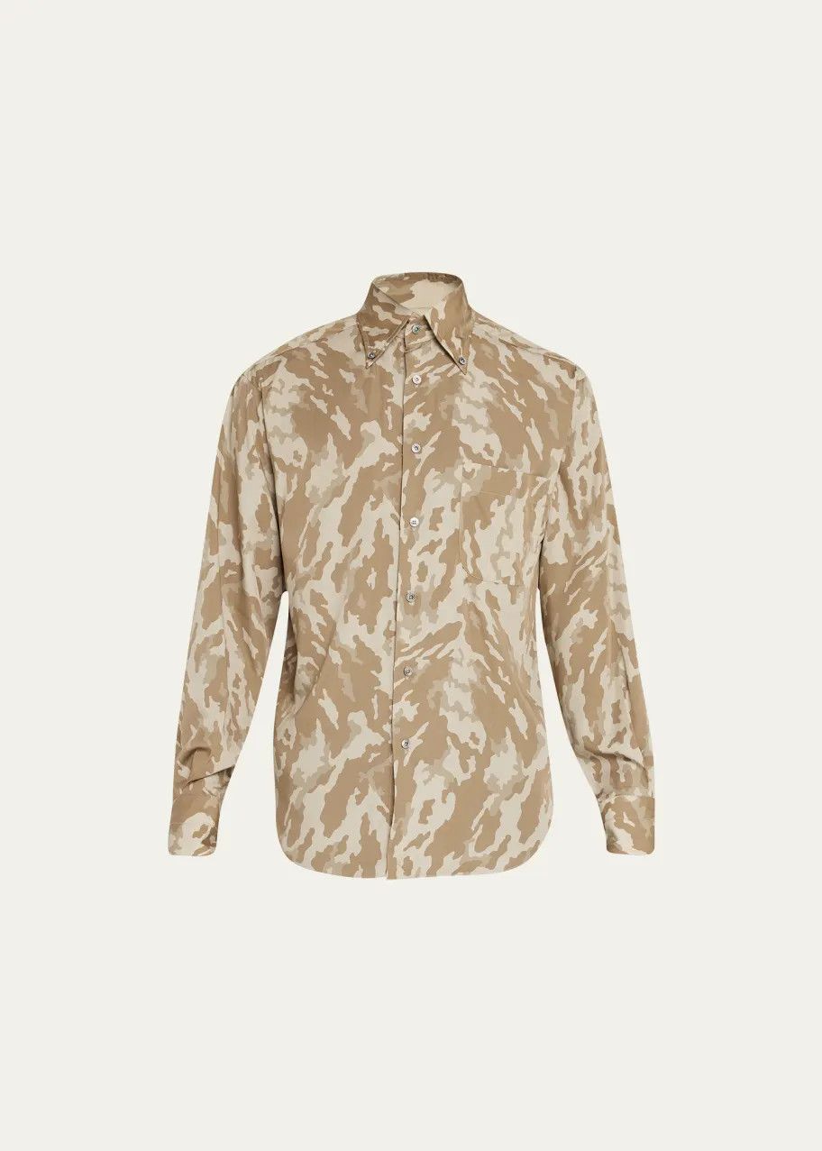 Tom Ford o1loc1c1224 94YSBE Shirt in Beige Size US XL / EU 56 / 4 - 1 Thumbnail