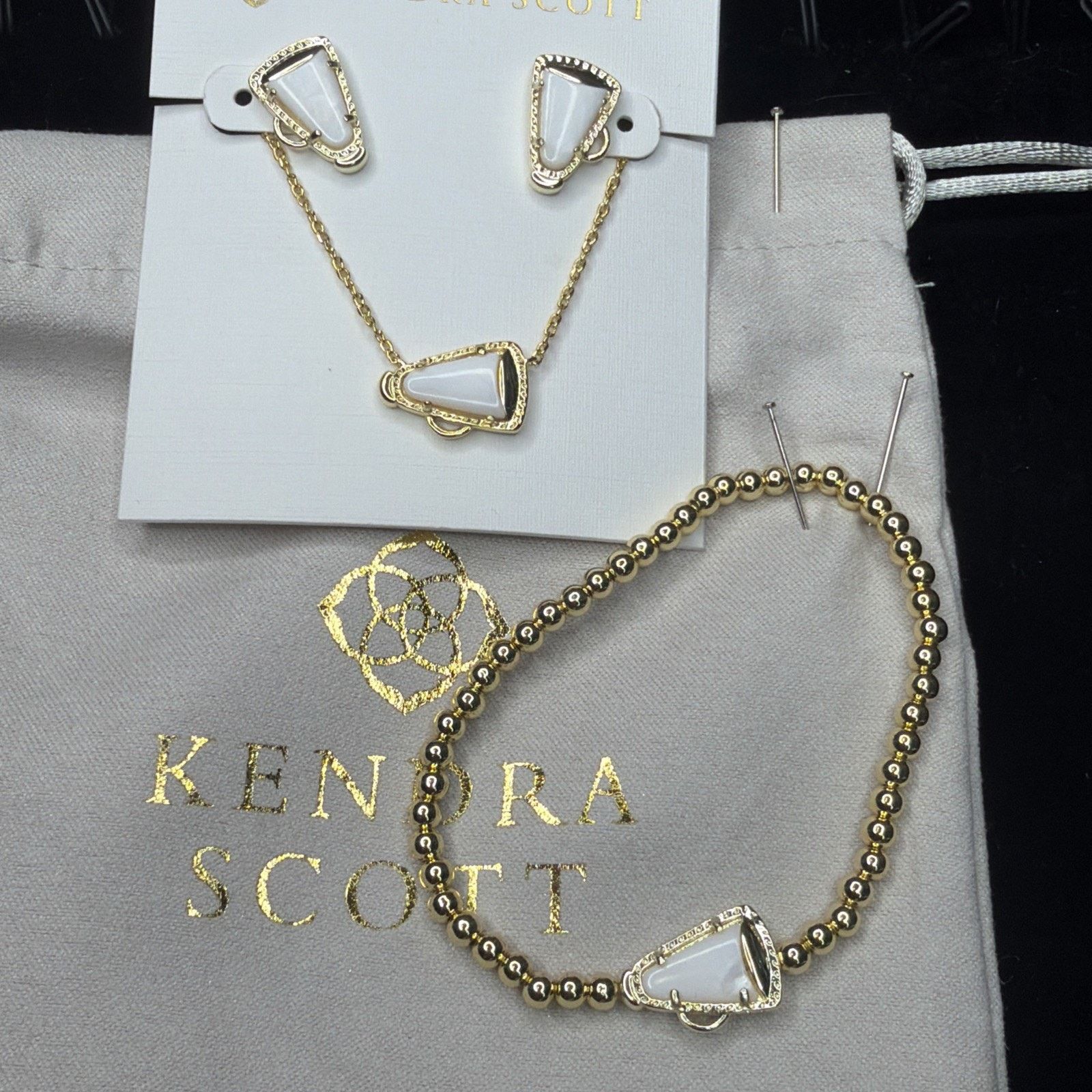 Kendra Scott Kendra Scott Cheer Necklace Earrings Stretch Bracelet 3 Set Size ONE SIZE - 8 Thumbnail