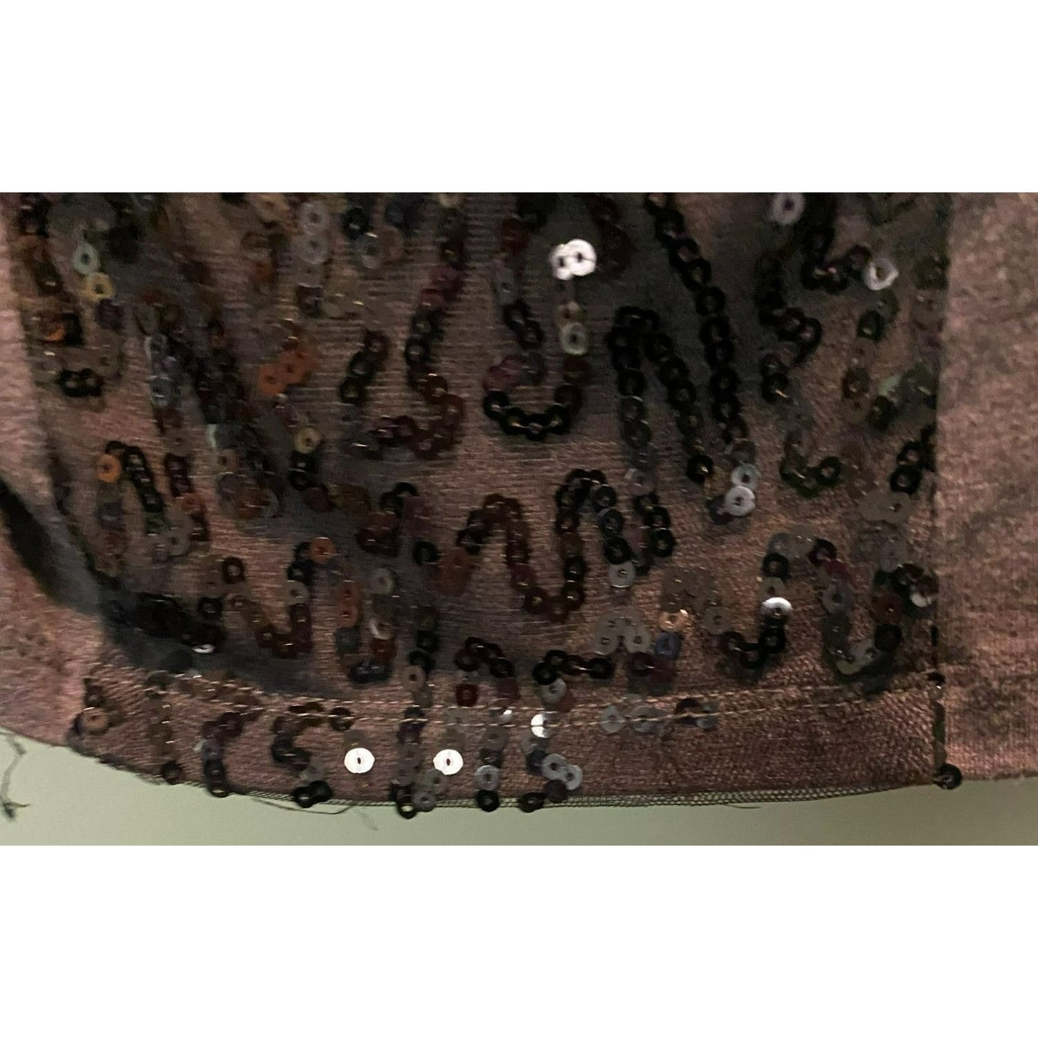 Other AGB Womens 1X Plus Size Black & Gray Sequin Embellished Laye Size XL / US 12-14 / IT 48-50 - 4 Thumbnail