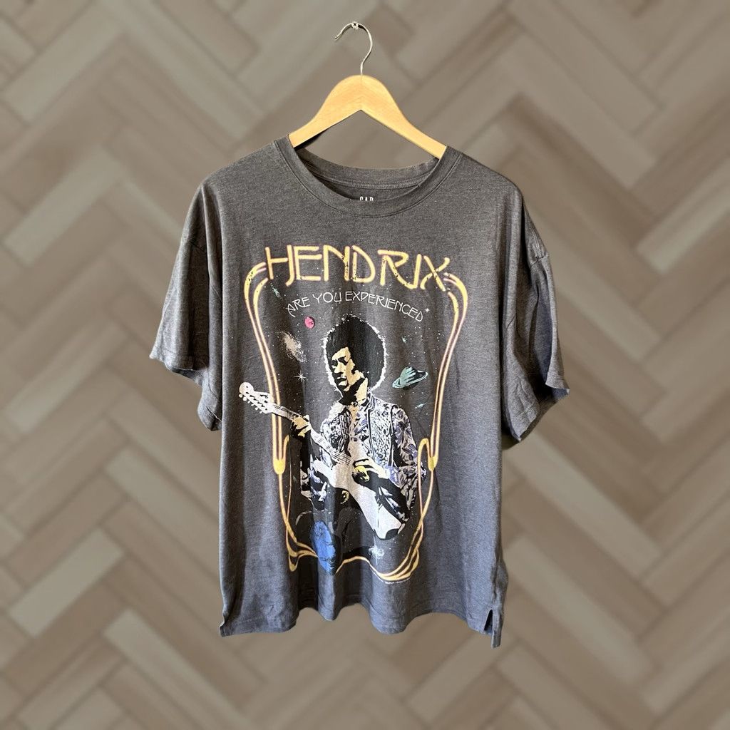 Gap Gap x Jimi Hendrix Mens Gray Short Sleeve Graphic T-shirt M Size US M / EU 48-50 / 2 - 1 Thumbnail