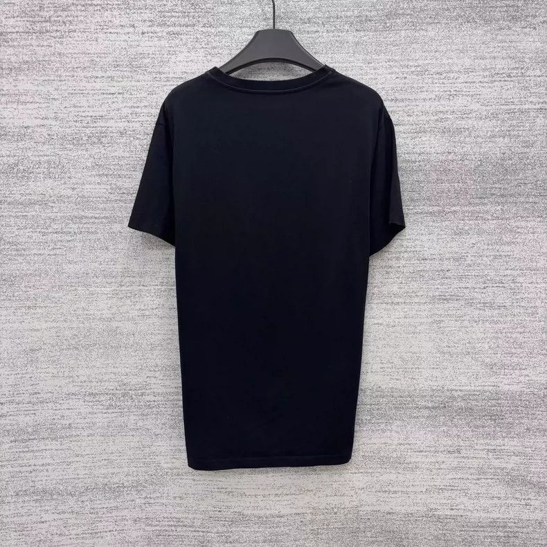 Loewe LOEWE Black embroidered logo basic short sleeve Size L / US 10 / IT 46 - 3 Thumbnail