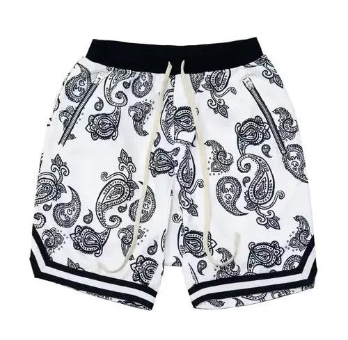 Japanese Brand 20SS Indigo Union Japan White Bandana Jersey Shorts Size US 31 - 2 Thumbnail