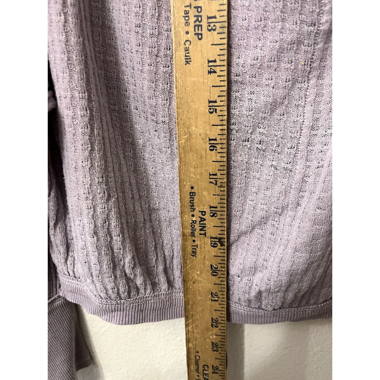 Vintage We The Free Long Sleeve V-Neck Top XS Purple Blouse Women Shirt Womens Size XS / US 0-2 / IT 36-38 - 4 Thumbnail