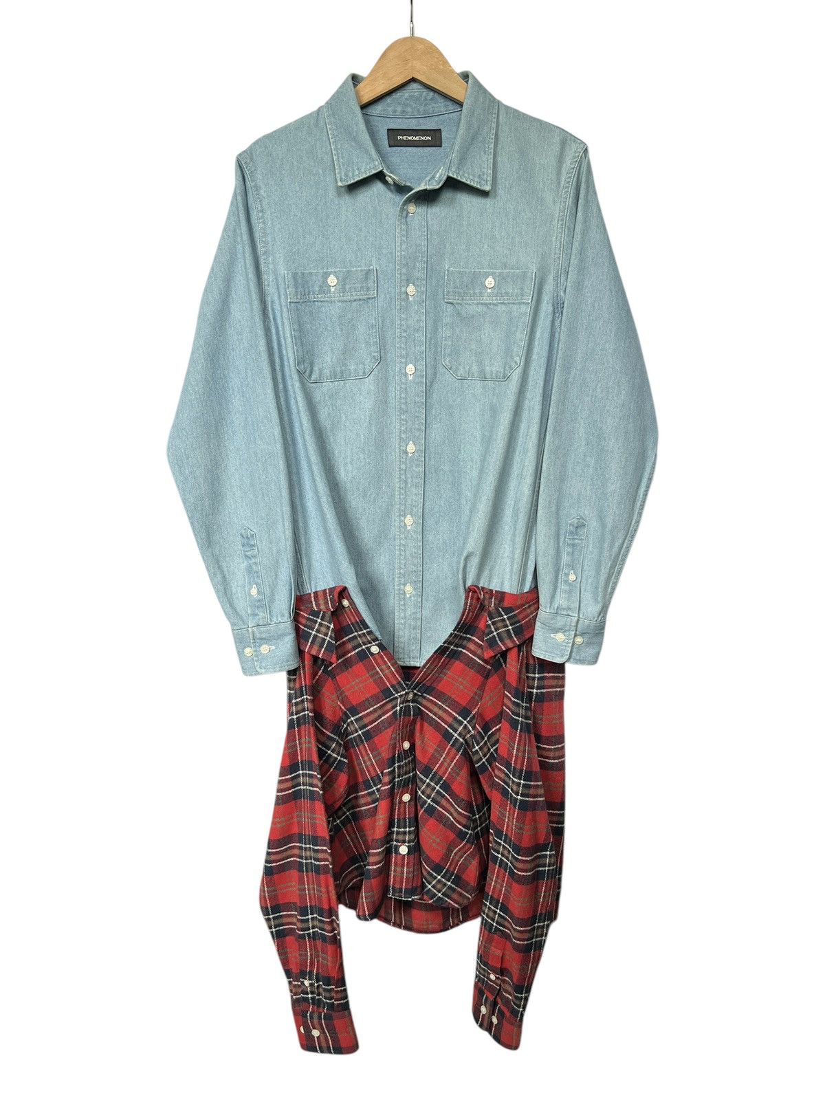PHENOMENON Phenomenon AW2014 Reconstruct Button Up Shirt Size US M / EU 48-50 / 2 - 1 Thumbnail