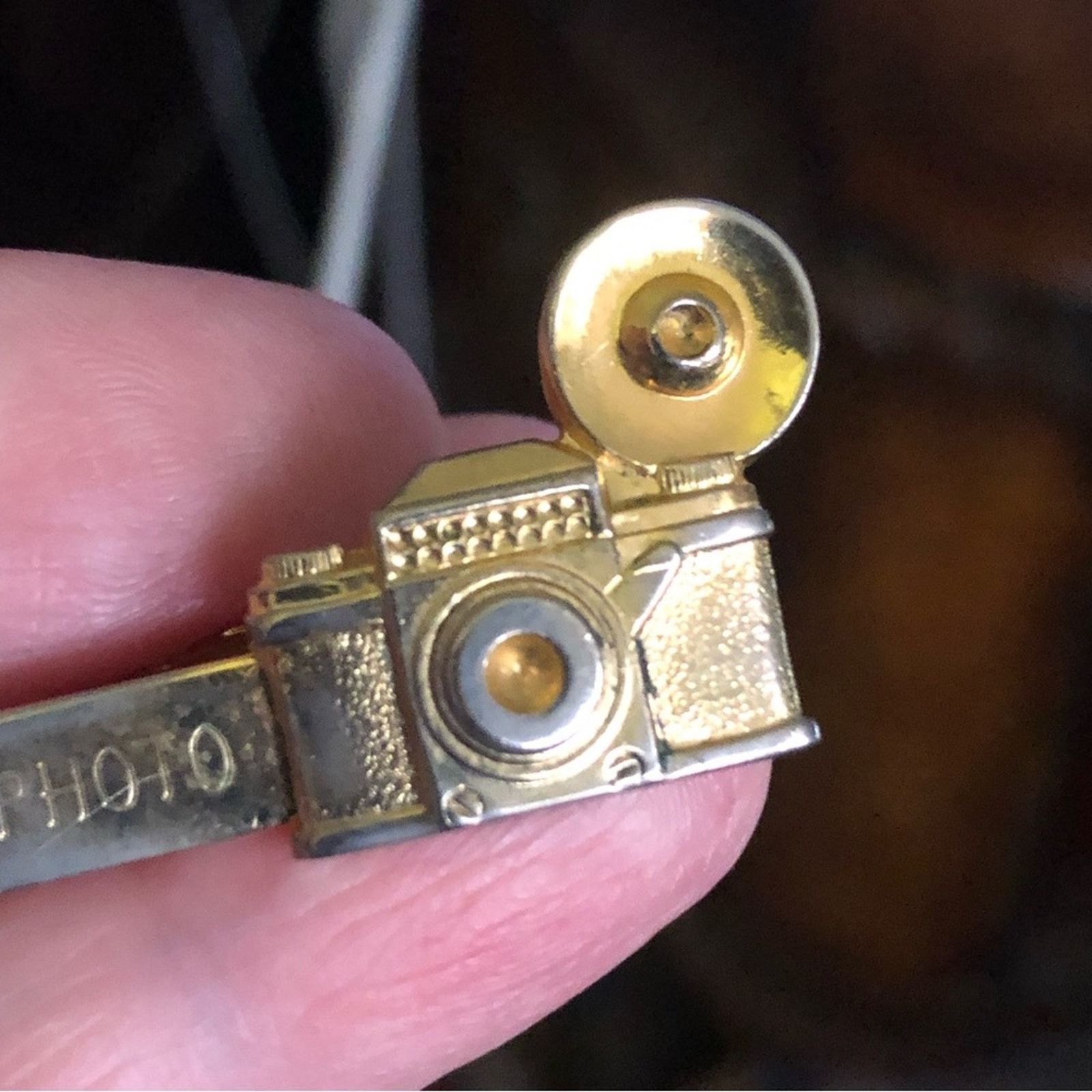 Vintage Vintage men’s gold plated Len’s Photo tie bar Size ONE SIZE - 2 Thumbnail