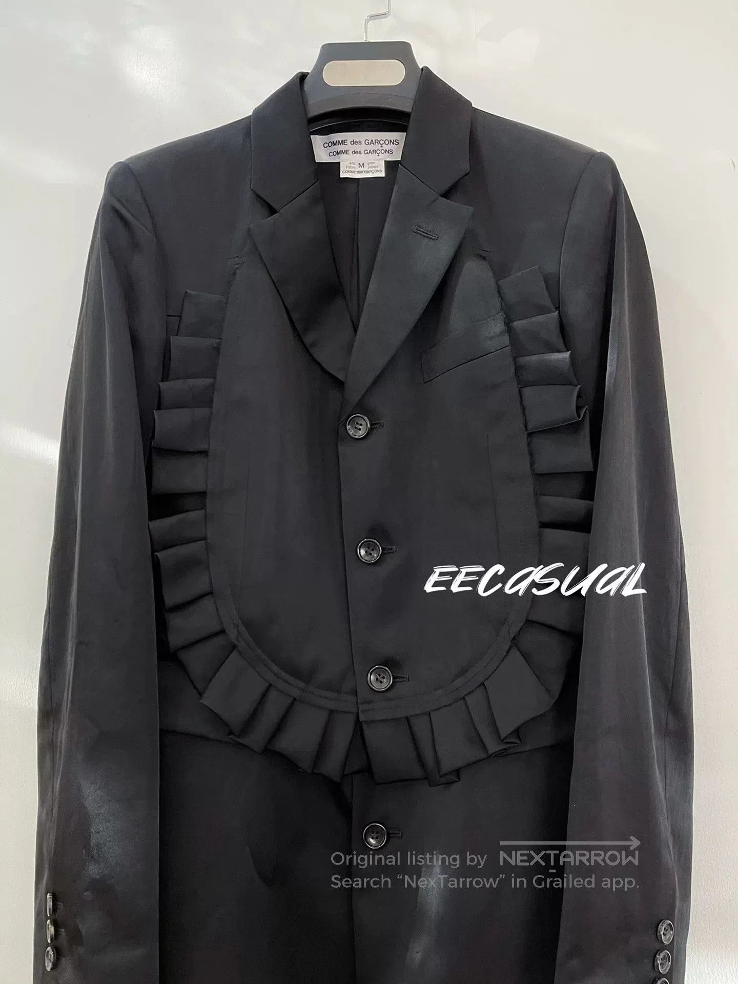 CDG by Comme des Garcons Commes des Garçons Long Black Coat. Size M / US 6-8 / IT 42-44 - 8 Thumbnail