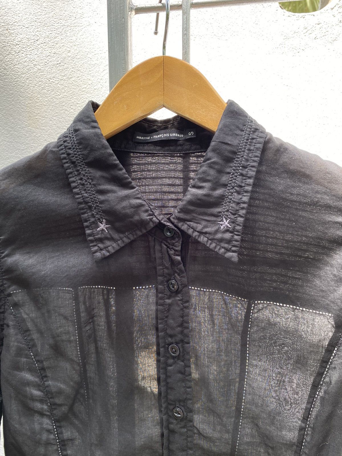 Marithe + Francois Girbaud MARITHE FRANÇOIS GIRBAUD black shirt Size ONE SIZE - 9 Thumbnail