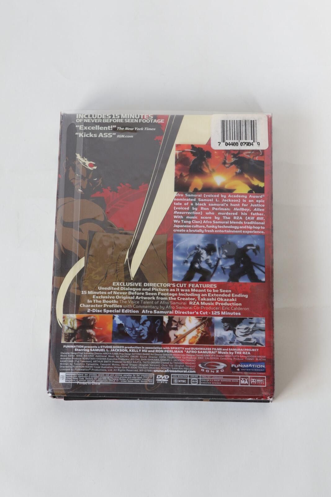 Other Funimation Afro Samurai Director's Cut Samuel L. Jackson DVD Size ONE SIZE - 2 Thumbnail