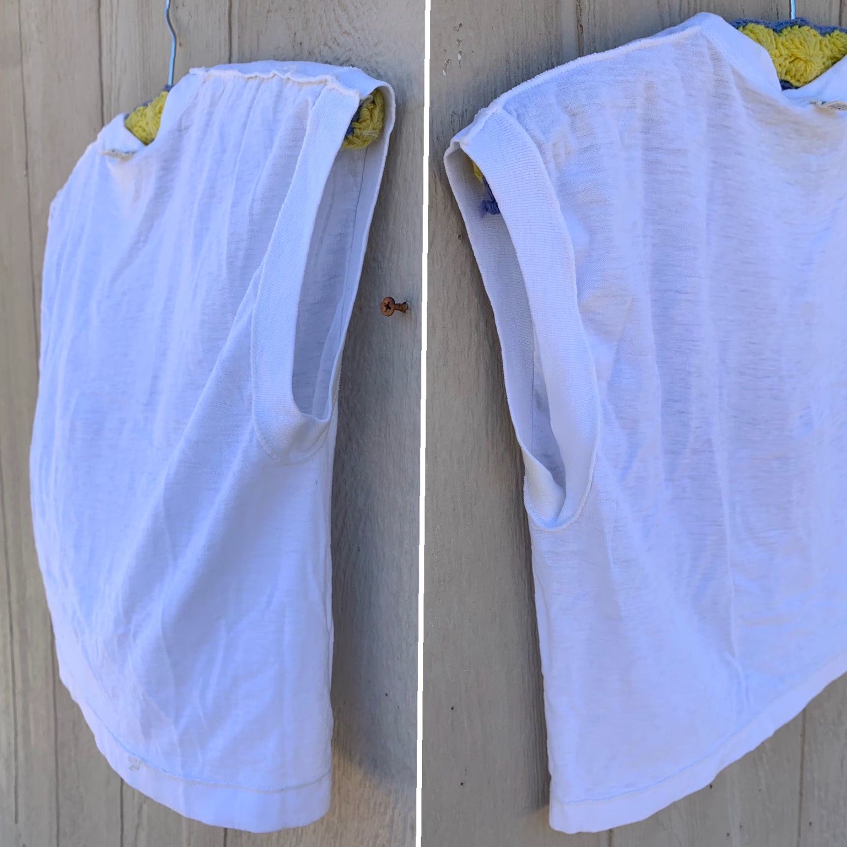 Vintage VINTAGE Unicorn Sleeveless Crop Top Muscle Tee Half Shirt T Shirt L 70s 80s Size L / US 10 / IT 46 - 3 Thumbnail