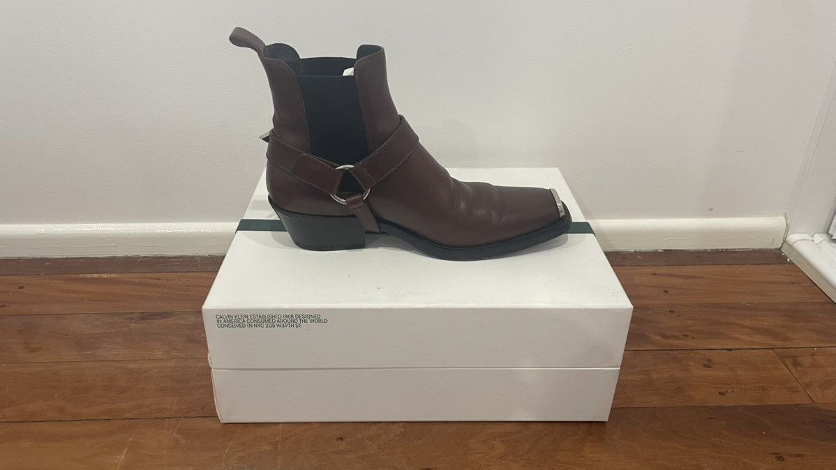 Calvin Klein 205W39NYC Calvin Klein 205W39NYC Brown Harness Boots Size US 8.5 / EU 41-42 - 9 Thumbnail