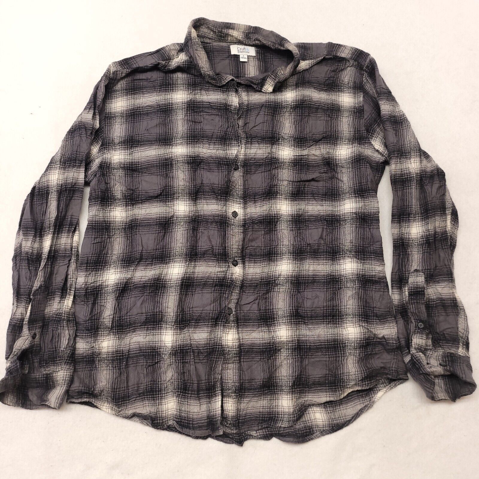 Croft & Barrow Croft & Barrow Tartan Flannel Button Up Shirt Mens Size L Size US L / EU 52-54 / 3 - 2 Thumbnail