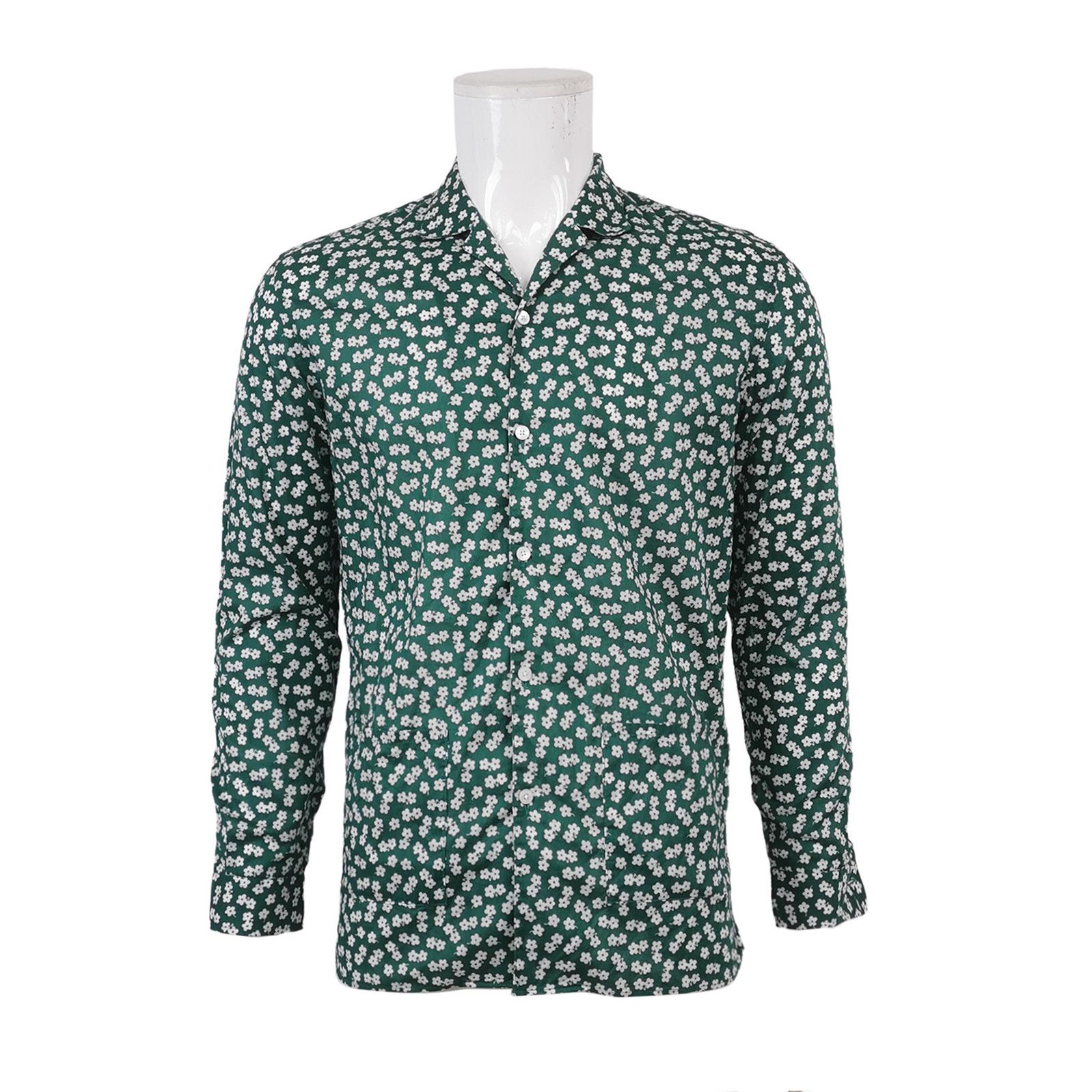 Burberry Burberry Floral Pattern Cotton Shirt Size 39 0079 Size US M / EU 48-50 / 2 - 1 Thumbnail