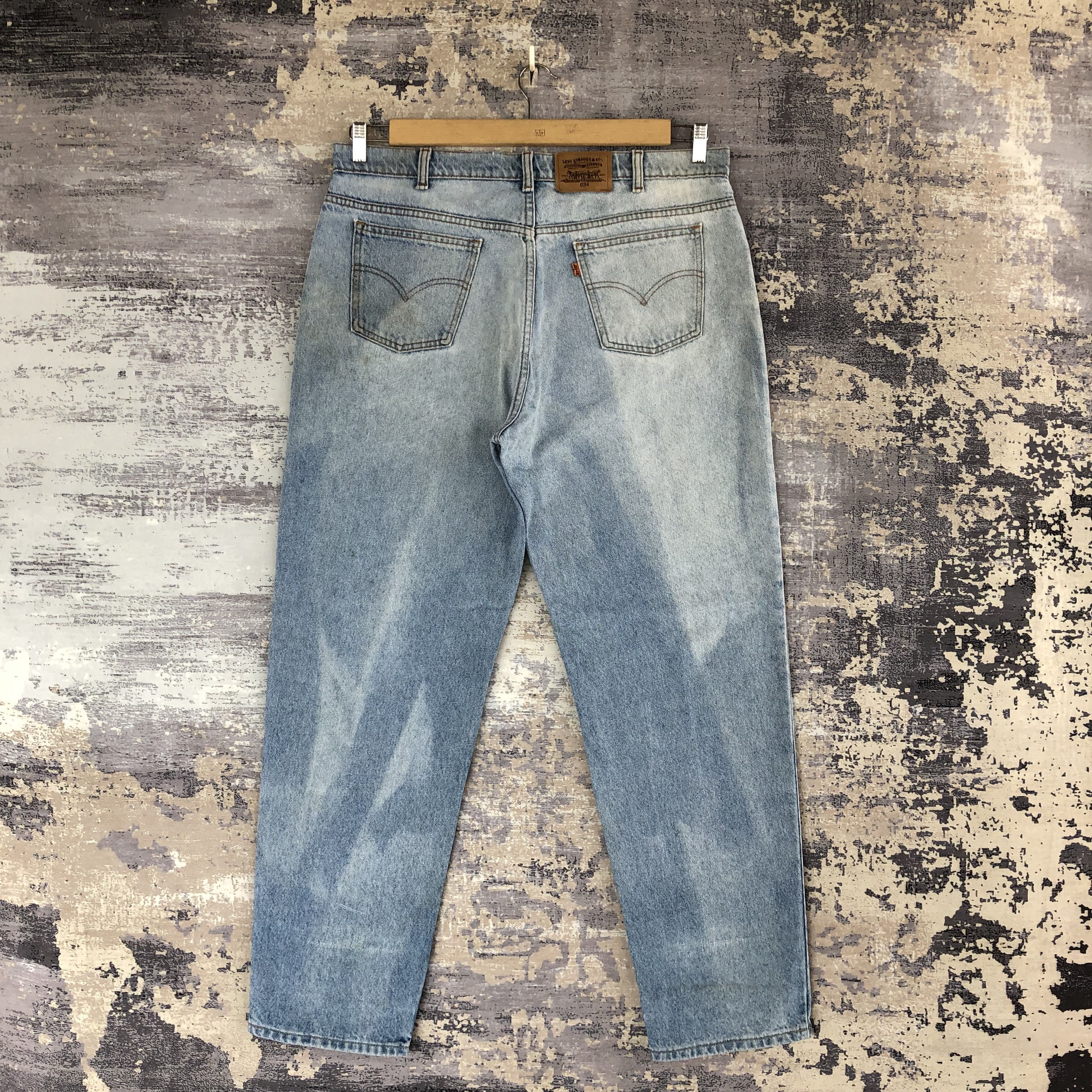 Levi's Vintage Levi's Orange Tab Jeans Levis Light Wash Faded Denim Size US 38 / EU 54 - 4 Thumbnail