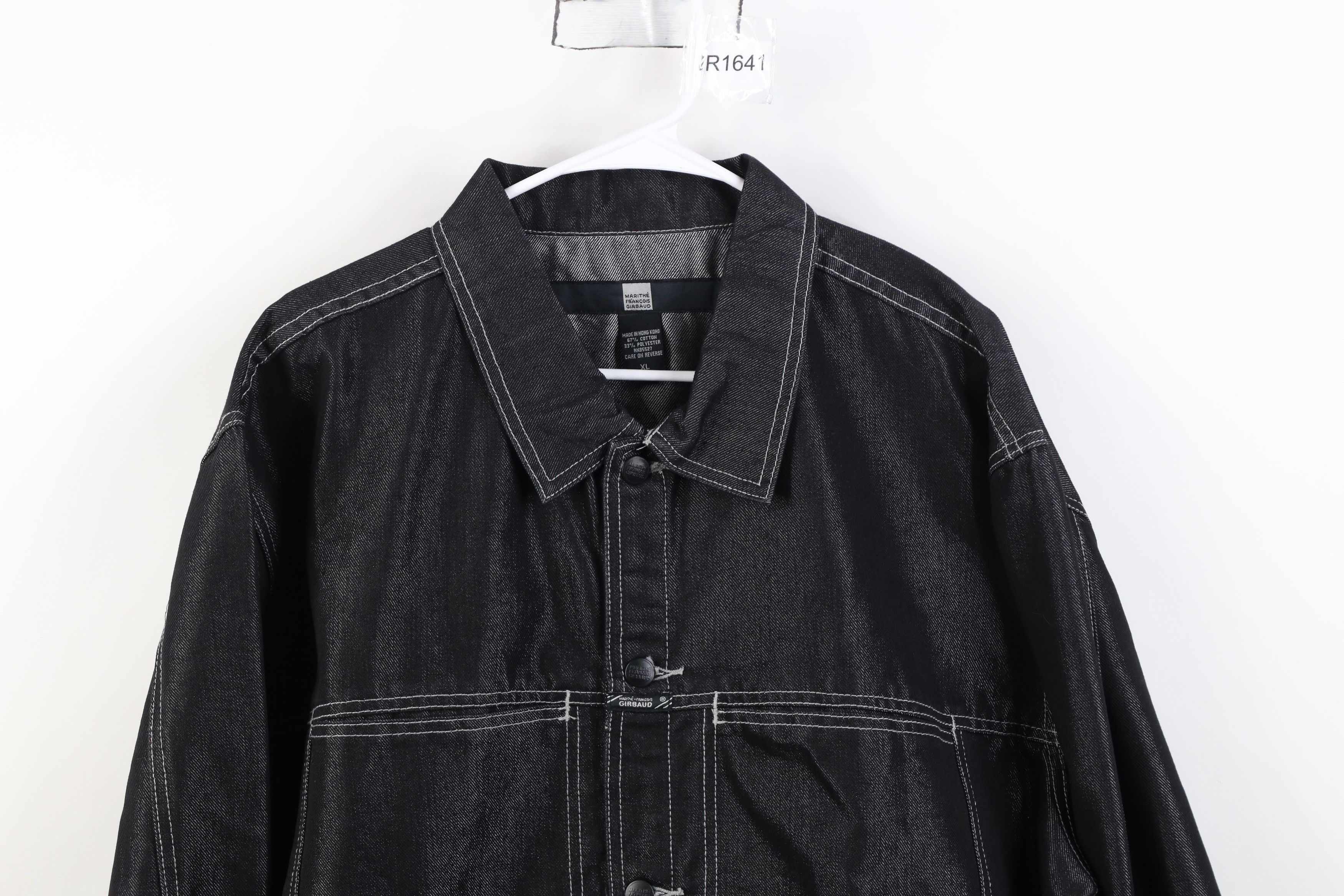 Marithe + Francois Girbaud Deadstock Vintage 90s Marithe Francois Girbaud Denim Jacket Size US XL / EU 56 / 4 - 2 Thumbnail