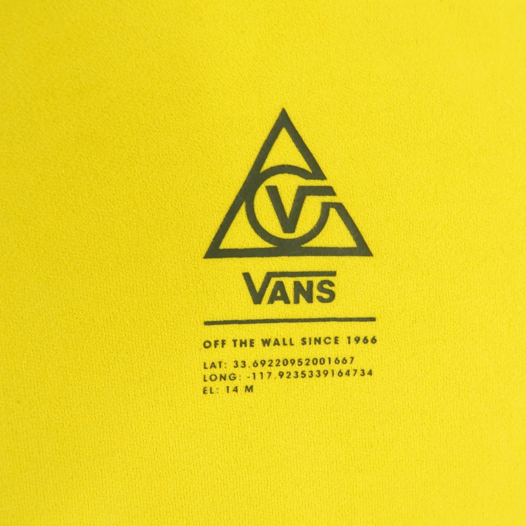 Vans Vans Hoodie Womens Small Yellow Skateboarding Pullover Sweatshirt Logo Knit Sweatshirt Size S / US 4 / IT 40 - 3 Thumbnail