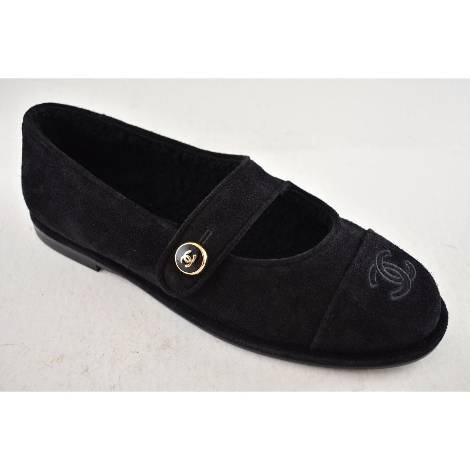 Chanel Chanel Shearling Mary Jane Moccasin Ballet Loafer Flat 37 Size US 7 / IT 37 - 8 Thumbnail