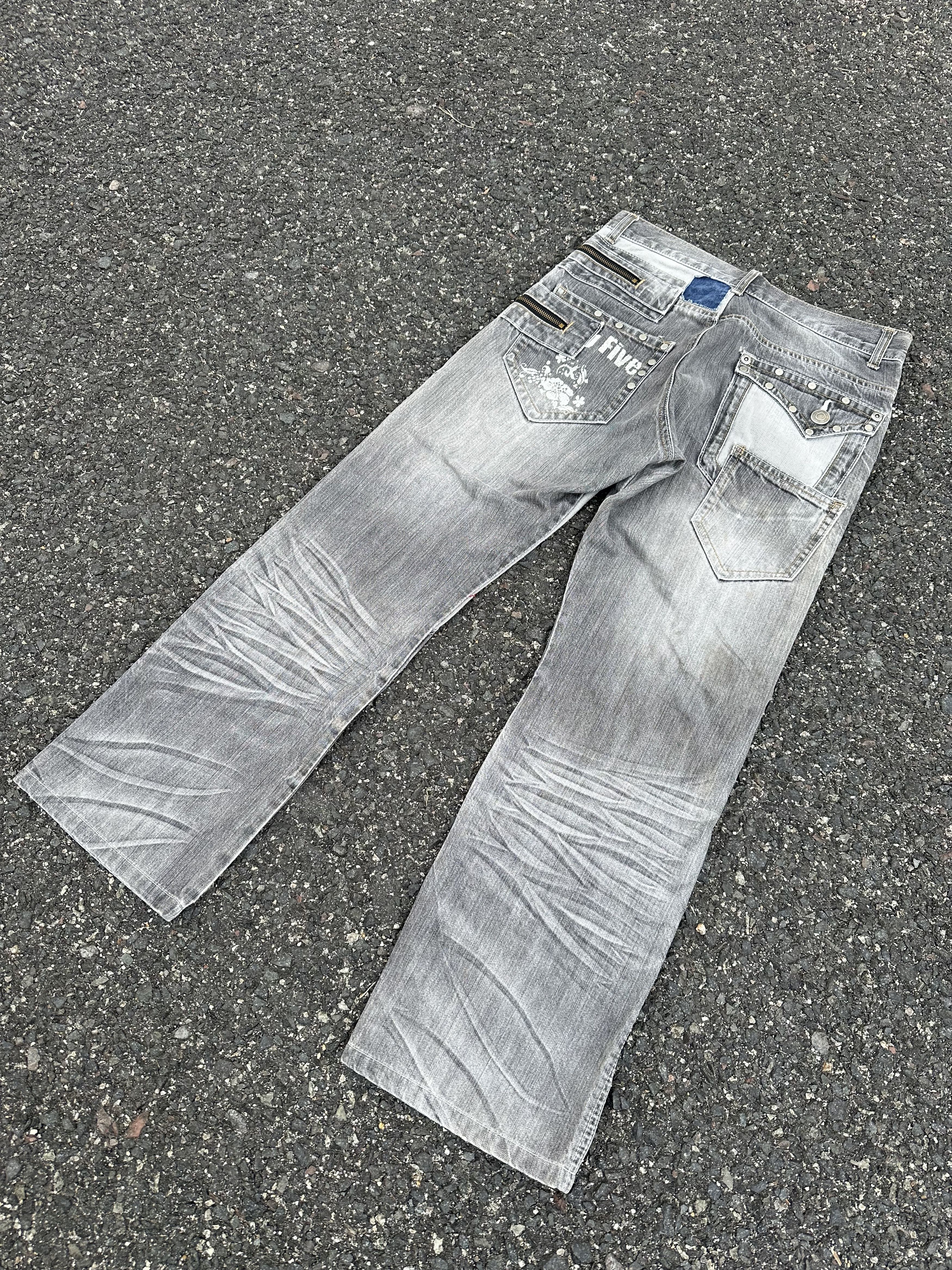 If Six Was Nine DENIM PANTS VINTAGE DOUBLE WAIST PUNK STYLE Size US 30 / EU 46 - 19 Thumbnail
