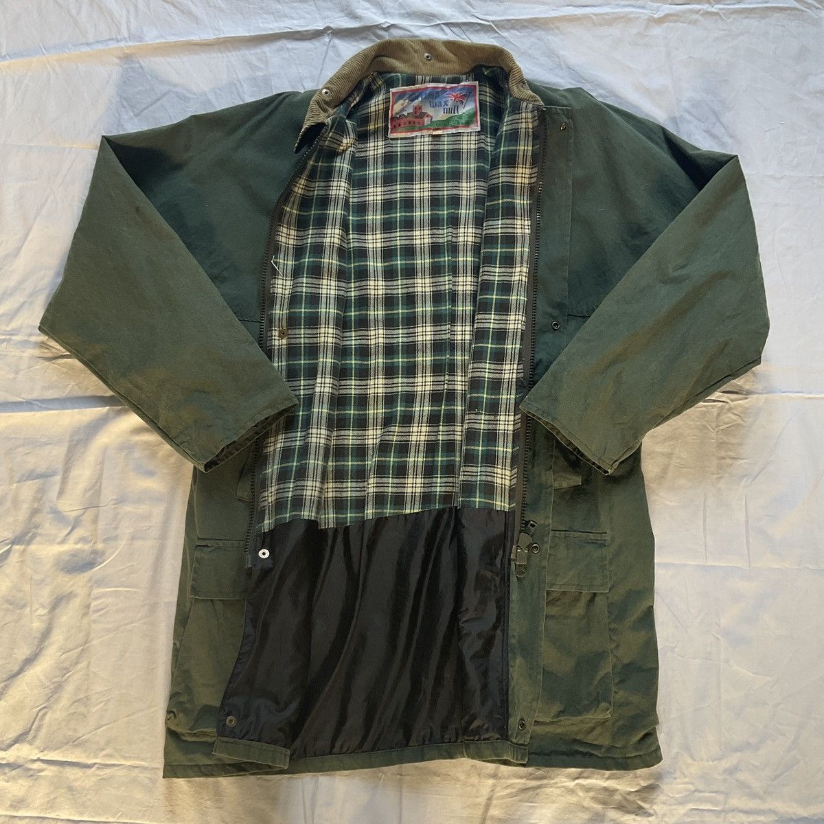 Vintage Rare Vintage 80’-90’ British Wax Mill Dark Green Size US XL / EU 56 / 4 - 8 Thumbnail