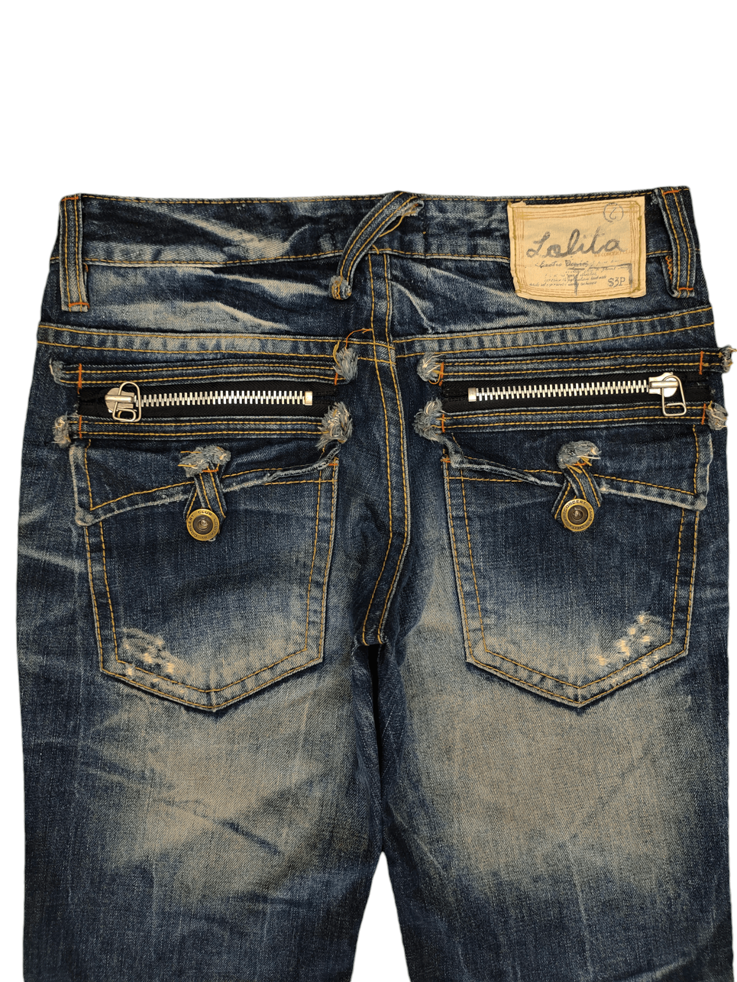 Le Grande Bleu (L.G.B.) Lolita By Yoshitomo Nara Clawmark Distress Faded Jeans Size US 30 / EU 46 - 13 Thumbnail