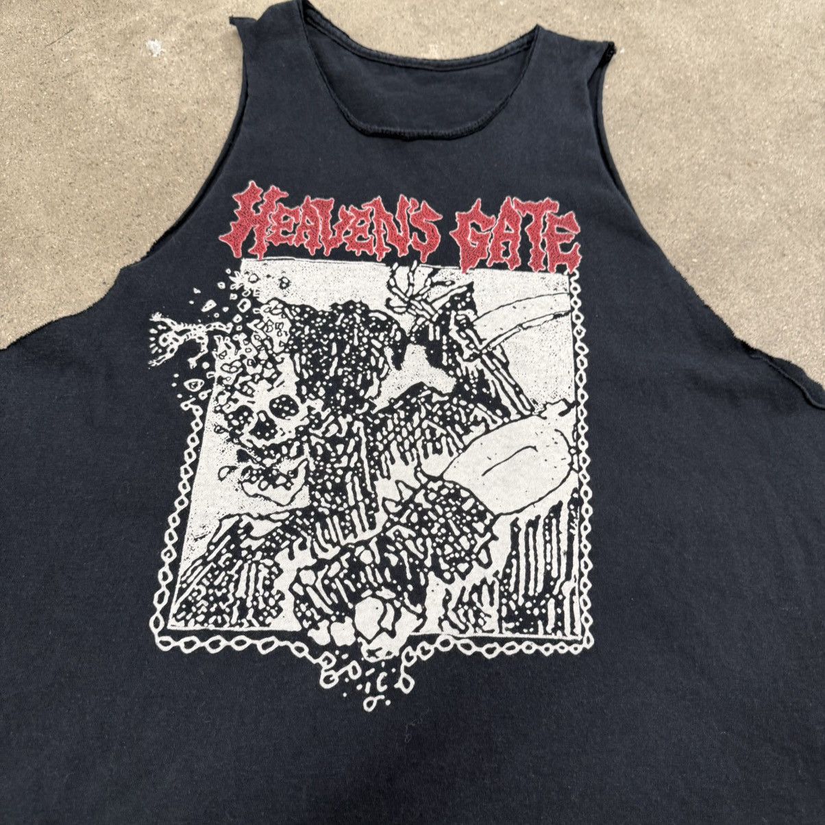 Band Tees HEAVENS GATE BAND GRUNGE CUT OFF TANK TOP Size US L / EU 52-54 / 3 - 2 Thumbnail