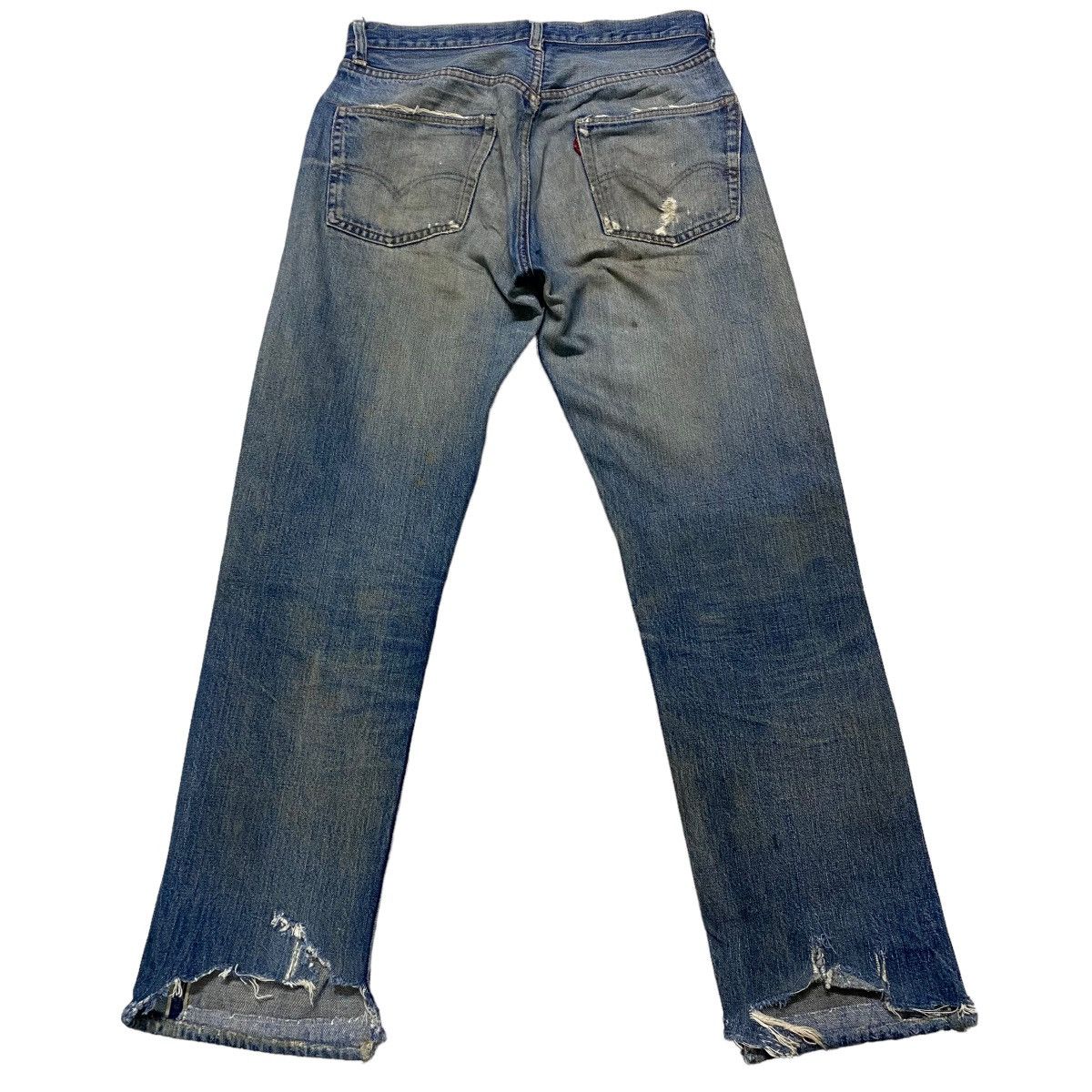 Levi's Vintage 60s Levis 501 Big E Redline Denim Jeans Button 8 Size US 30 / EU 46 - 2 Thumbnail