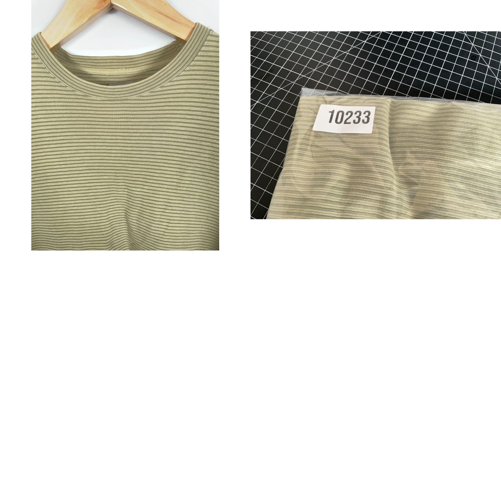 Vintage VINTAGE Breakwater T-Shirt Shirt Men XL Green Oversized 90s Striped Textured Pattern Crew Neck Short Sleeve Cotton Size US XL / EU 56 / 4 - 8 Thumbnail