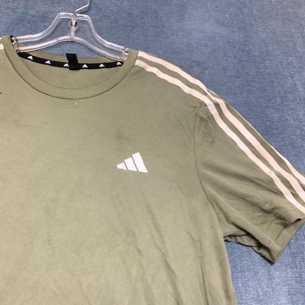 Adidas Adidas Acronym T-Shirt Mens Large Olive Green 3 Stripes Logo Casual Outdoor Tee Size US L / EU 52-54 / 3 - 5 Thumbnail