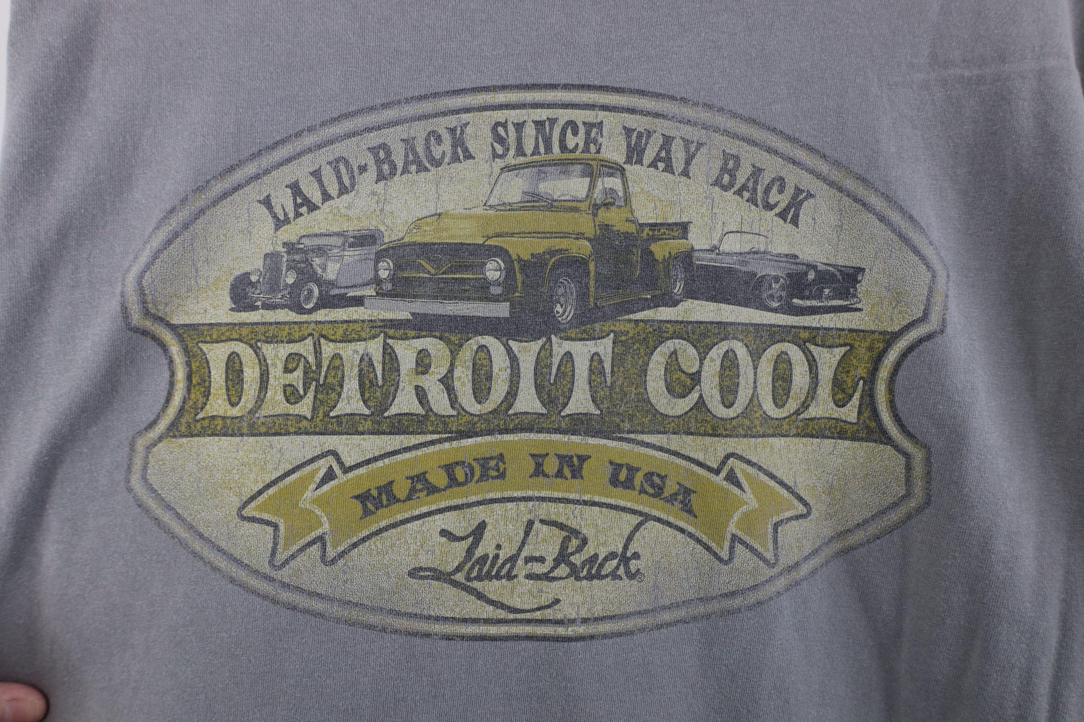 Vintage Vintage Y2K Streetwear Dye Detroit Cool Laid Back T-Shirt Size US XL / EU 56 / 4 - 8 Thumbnail
