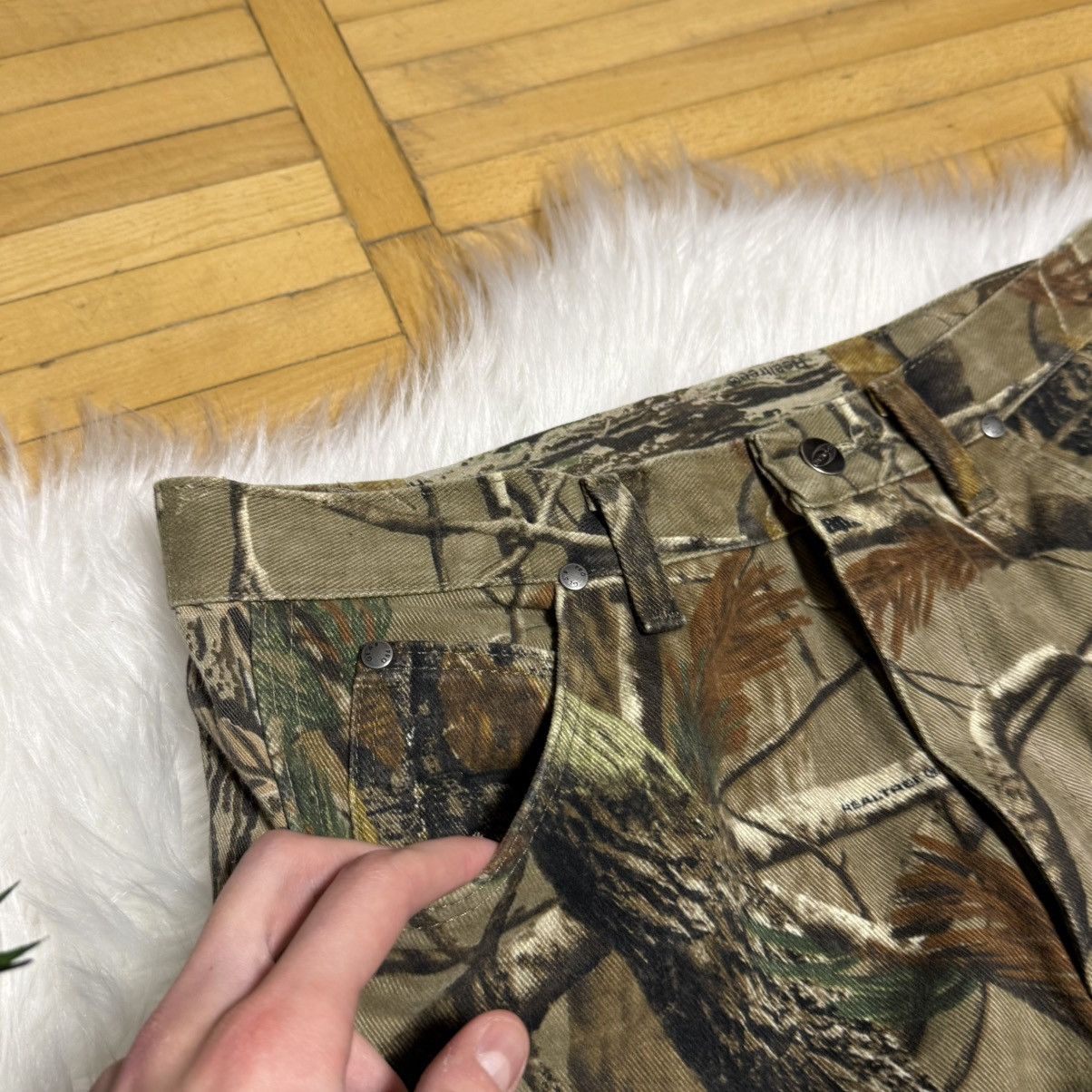 Wrangler 📌 Vintage Wrangler Realtree Camo Y2K Baggy Jeans Rare Size 38" / US 16 / IT 52 - 14 Thumbnail